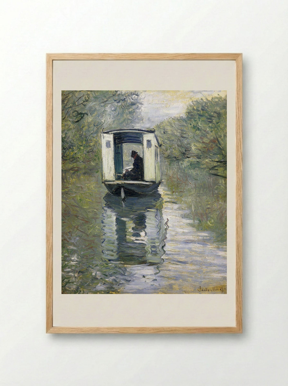 The Boat Studio - Claude Monet - Framed Print Wood