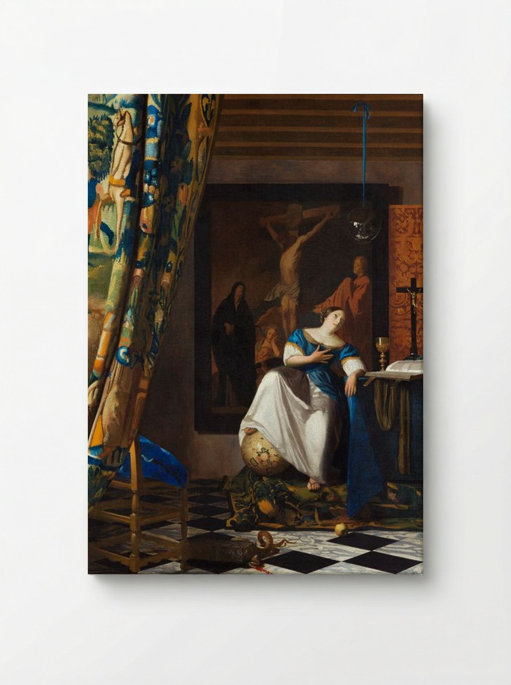 Allegory of the Catholic Faith - Johannes Vermeer - Canvas