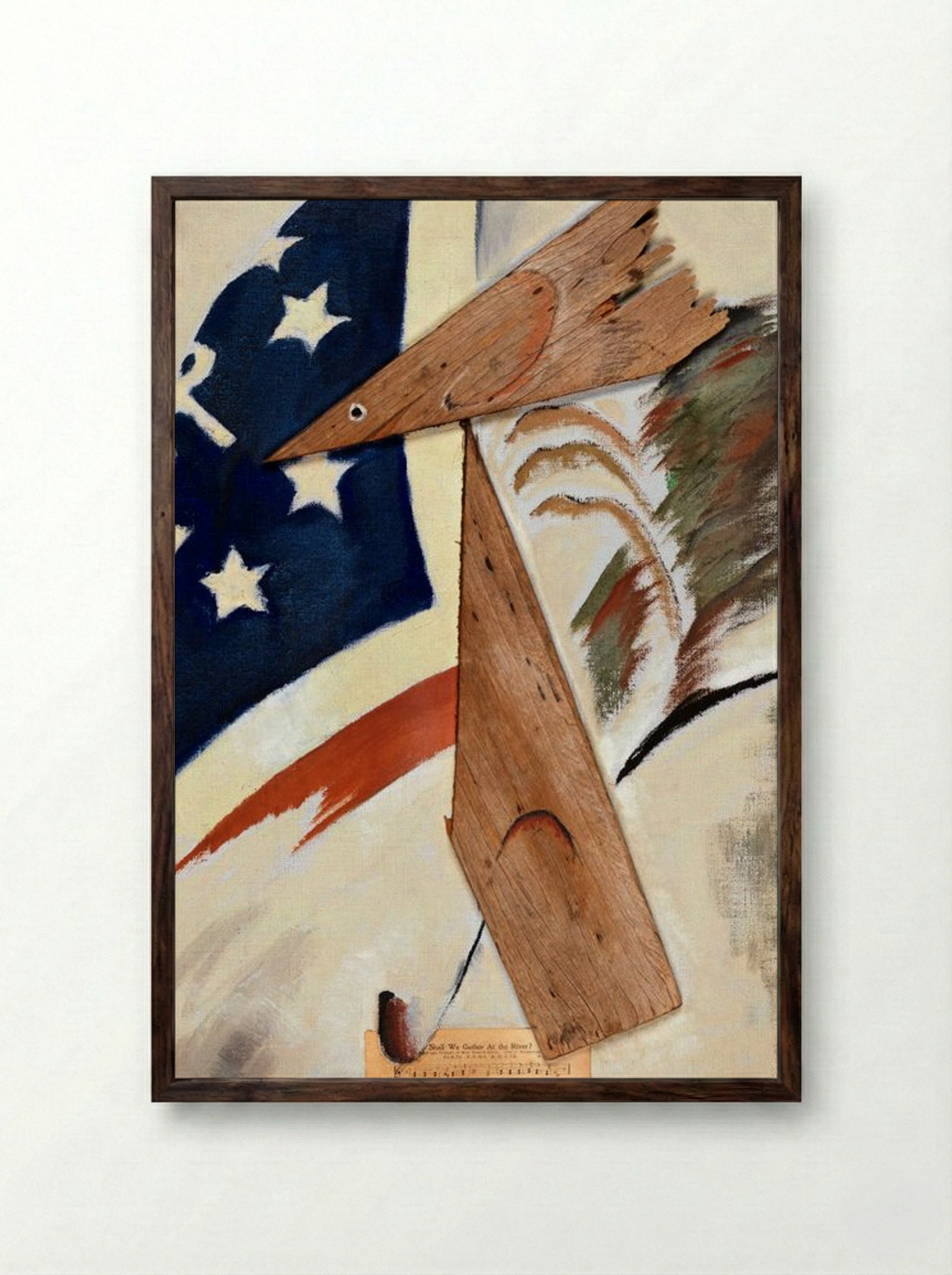 Portrait of Ralph Dusenberry - Arthur Dove - Framed Print Dark Wood