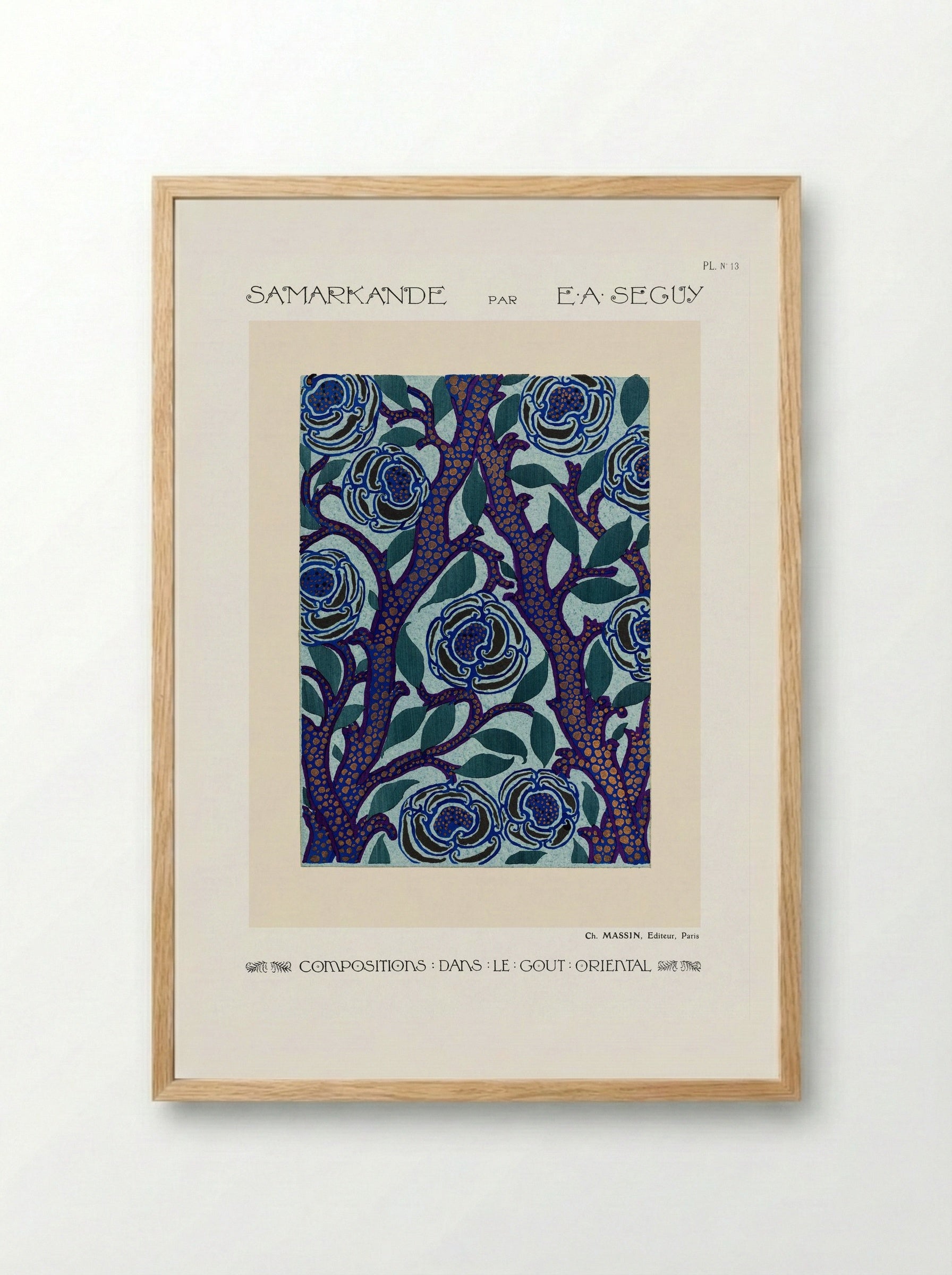Samarkande, Plate 13 - Émile-Allain Séguy - Framed Print Wood