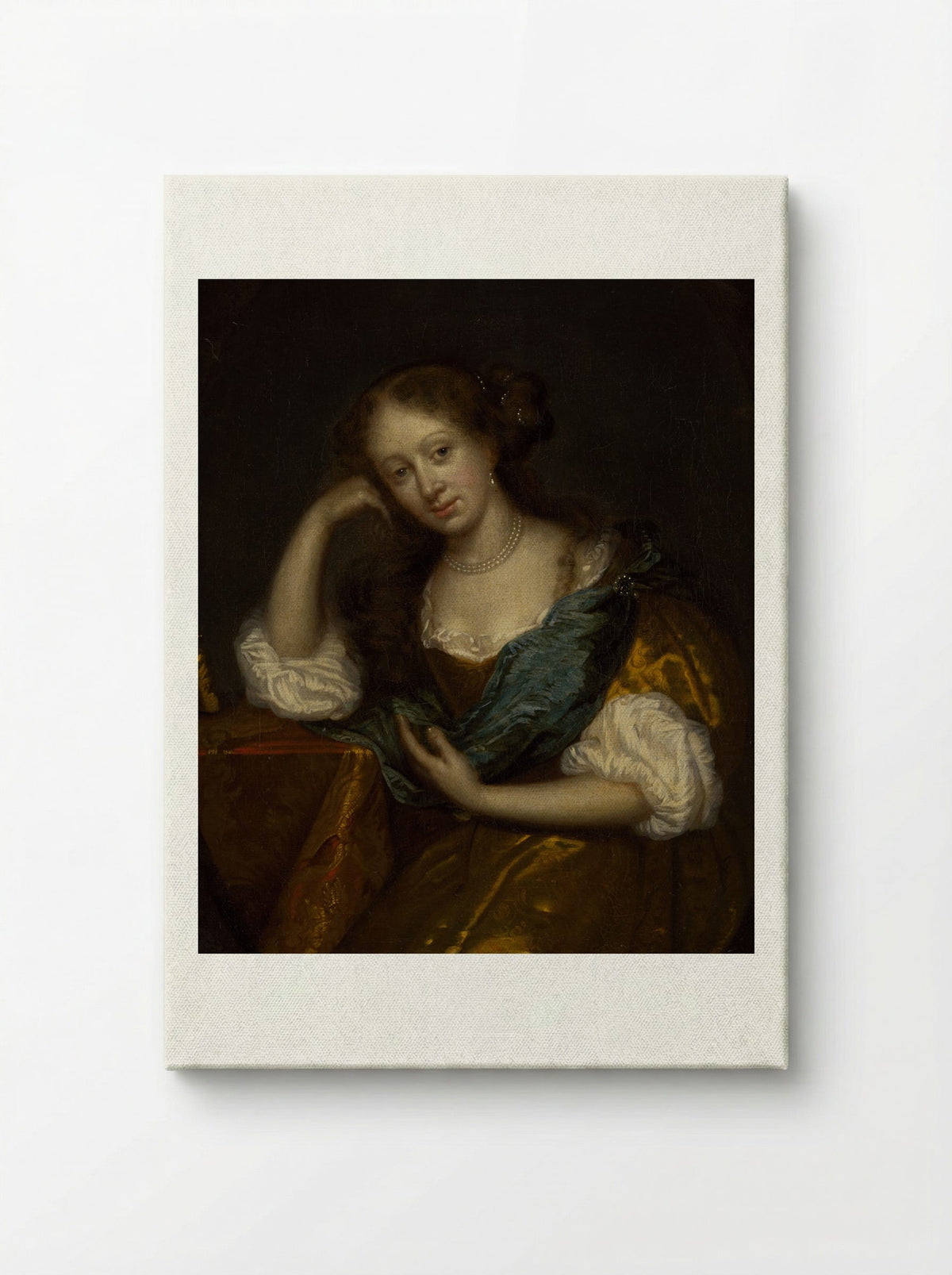 In Thought - Godfried Schalcken - Canvas