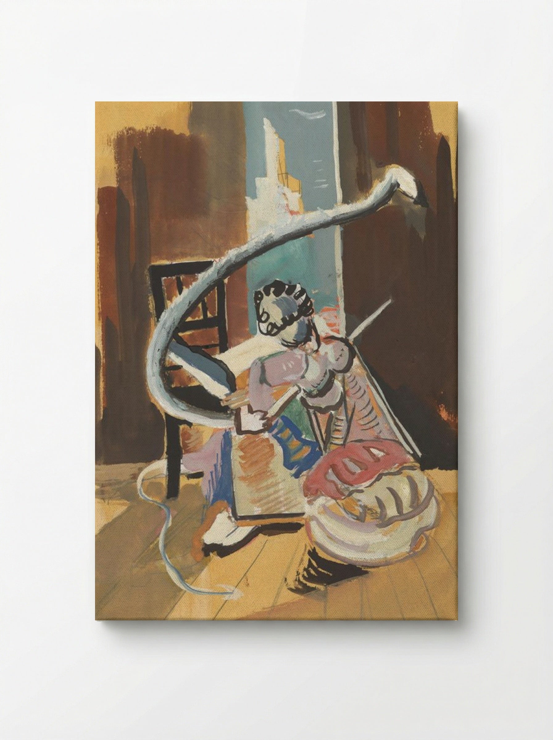 Study for Painting in a Circus Setting - Cyprián Majerník - Canvas