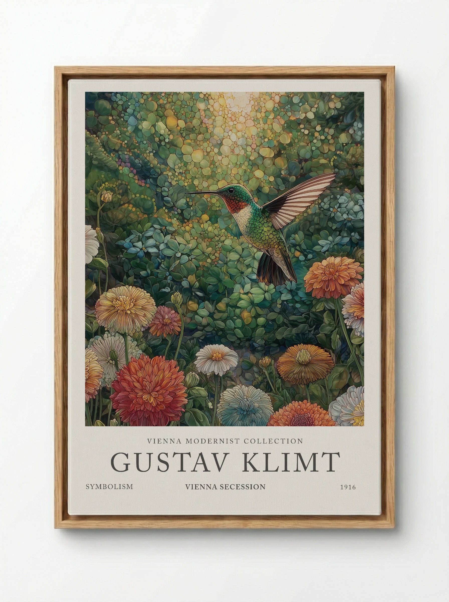 Hummingbird Garden - Gustav Klimt