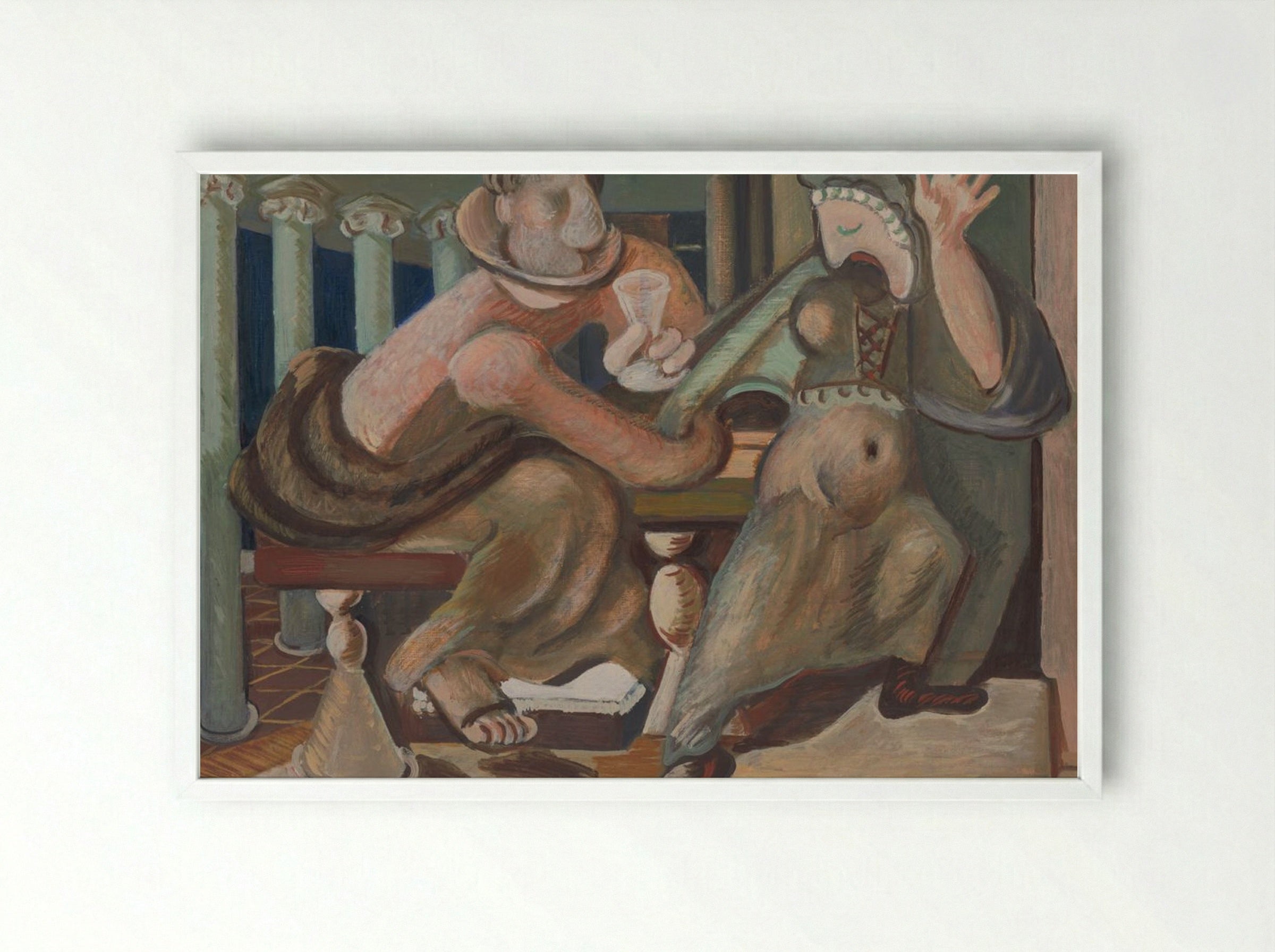 Seduction by Cypria - Cyprián Majerník - Framed Print White