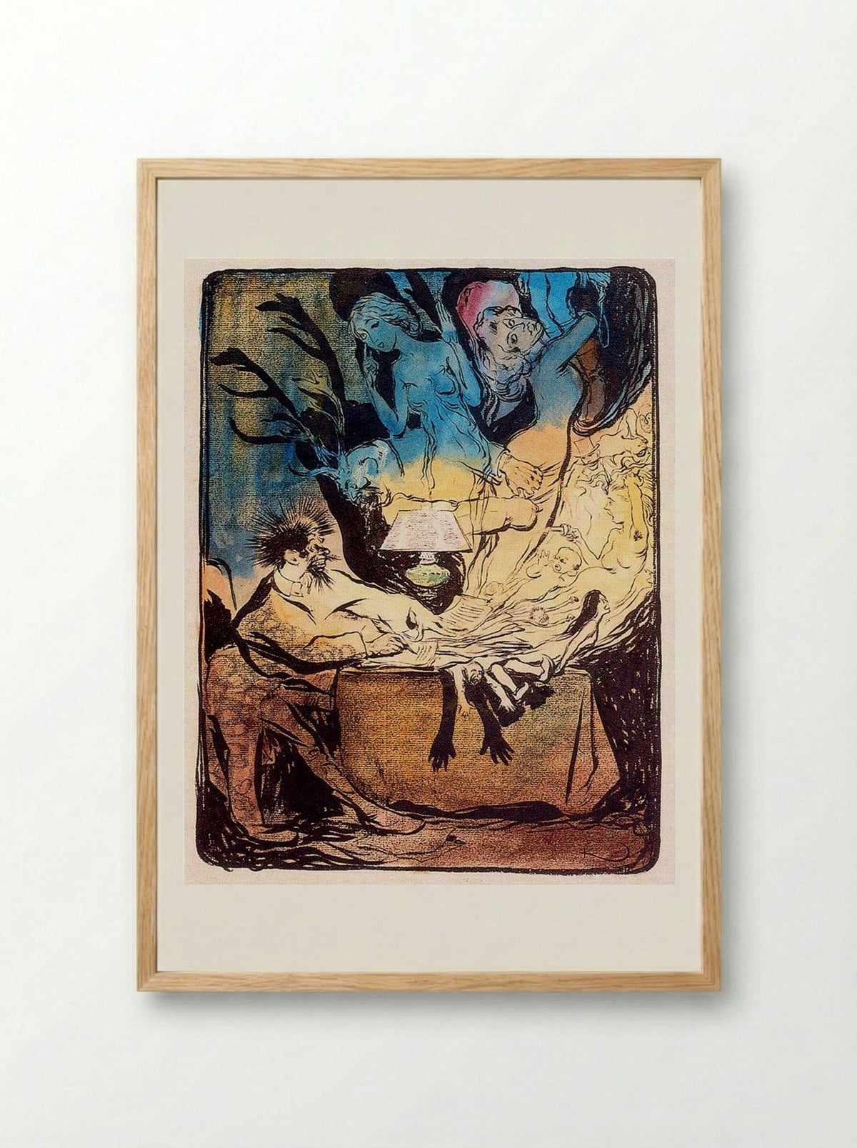 The Novelist - František Kupka - Framed Print Wood