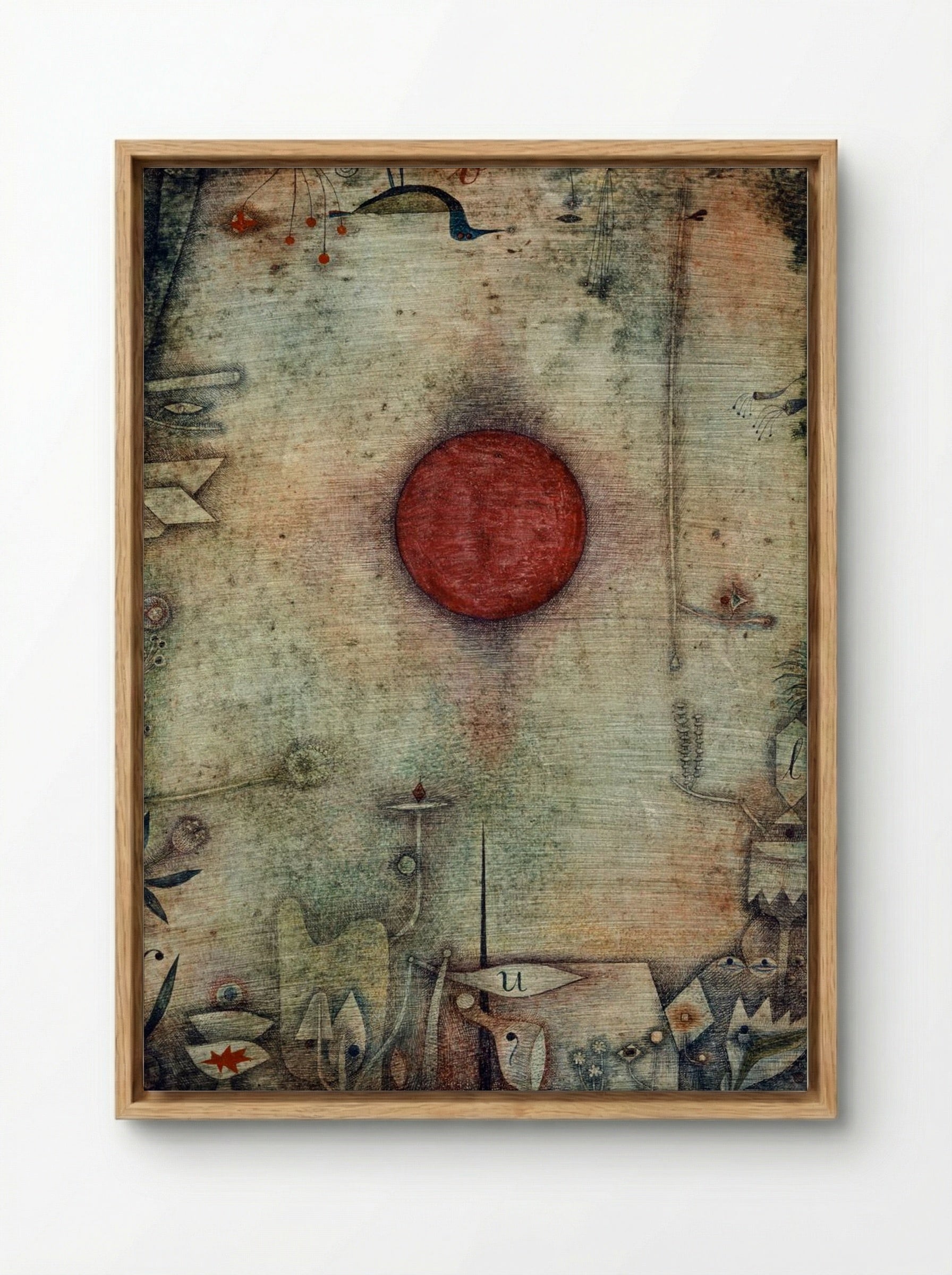 Ad marginem - Paul Klee - Framed Canvas Wood