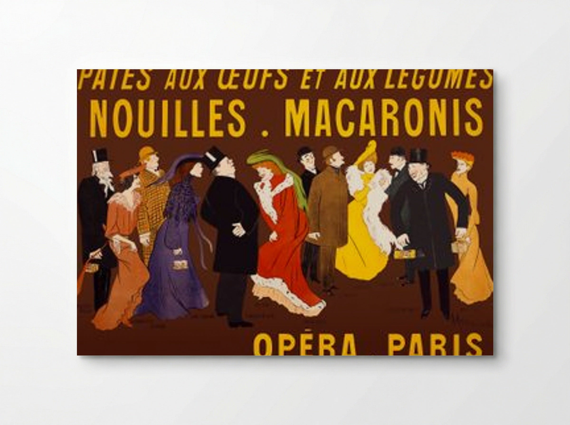 Célébrités tenant des paquets de pâtes (Opera, Paris) - Leonetto Cappiello - Poster