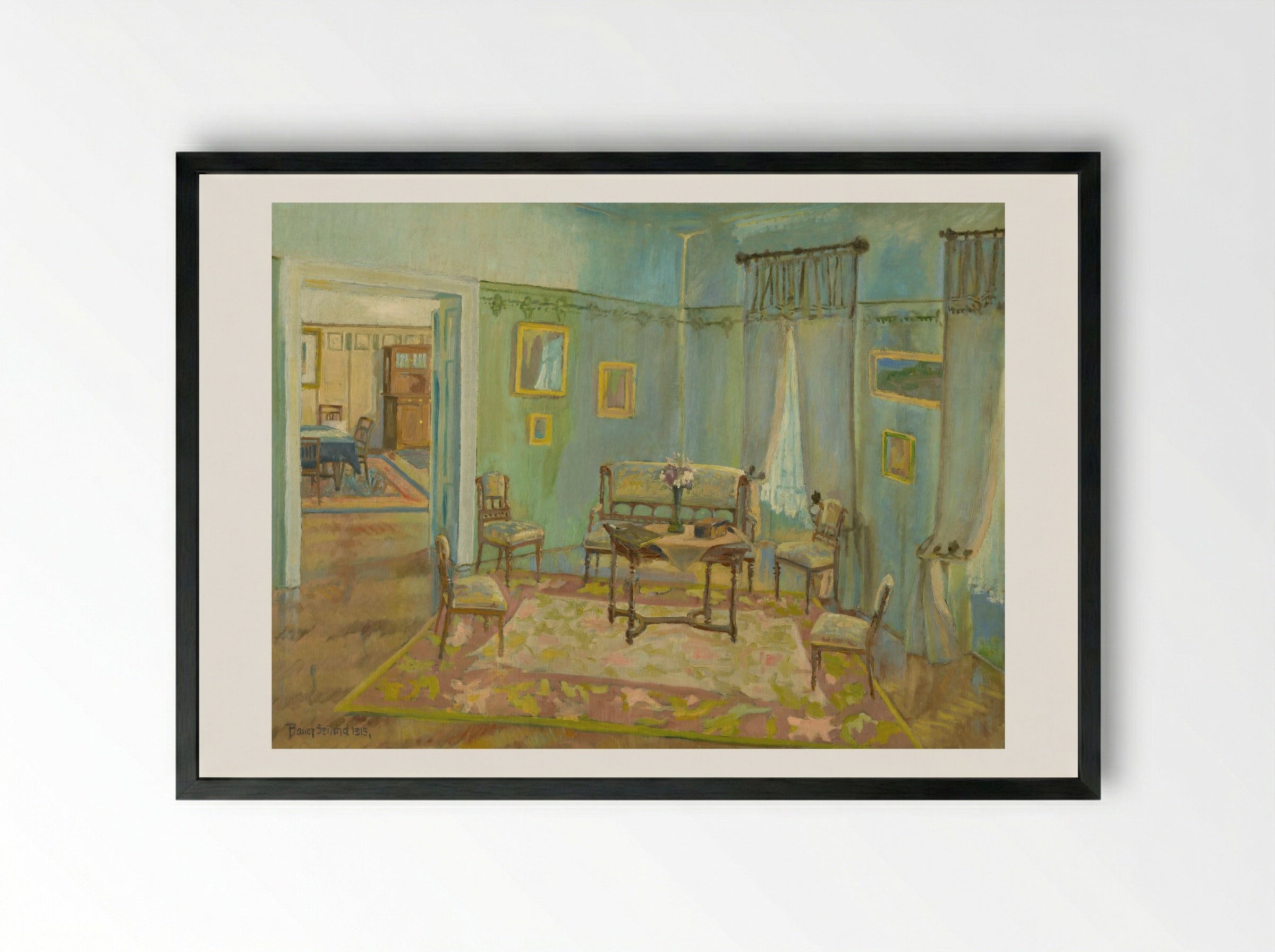 Room Interior - Konstantin Bauer - Framed Print Black