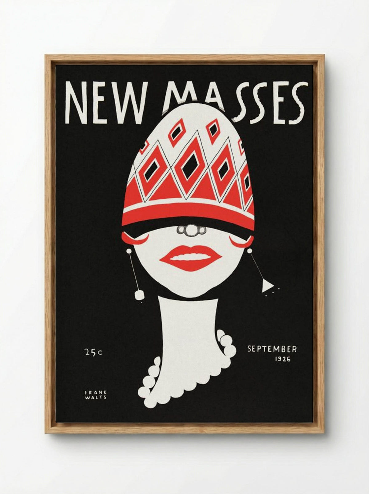 New Masses, September 1926 - Frank Walts - Framed Canvas Wood
