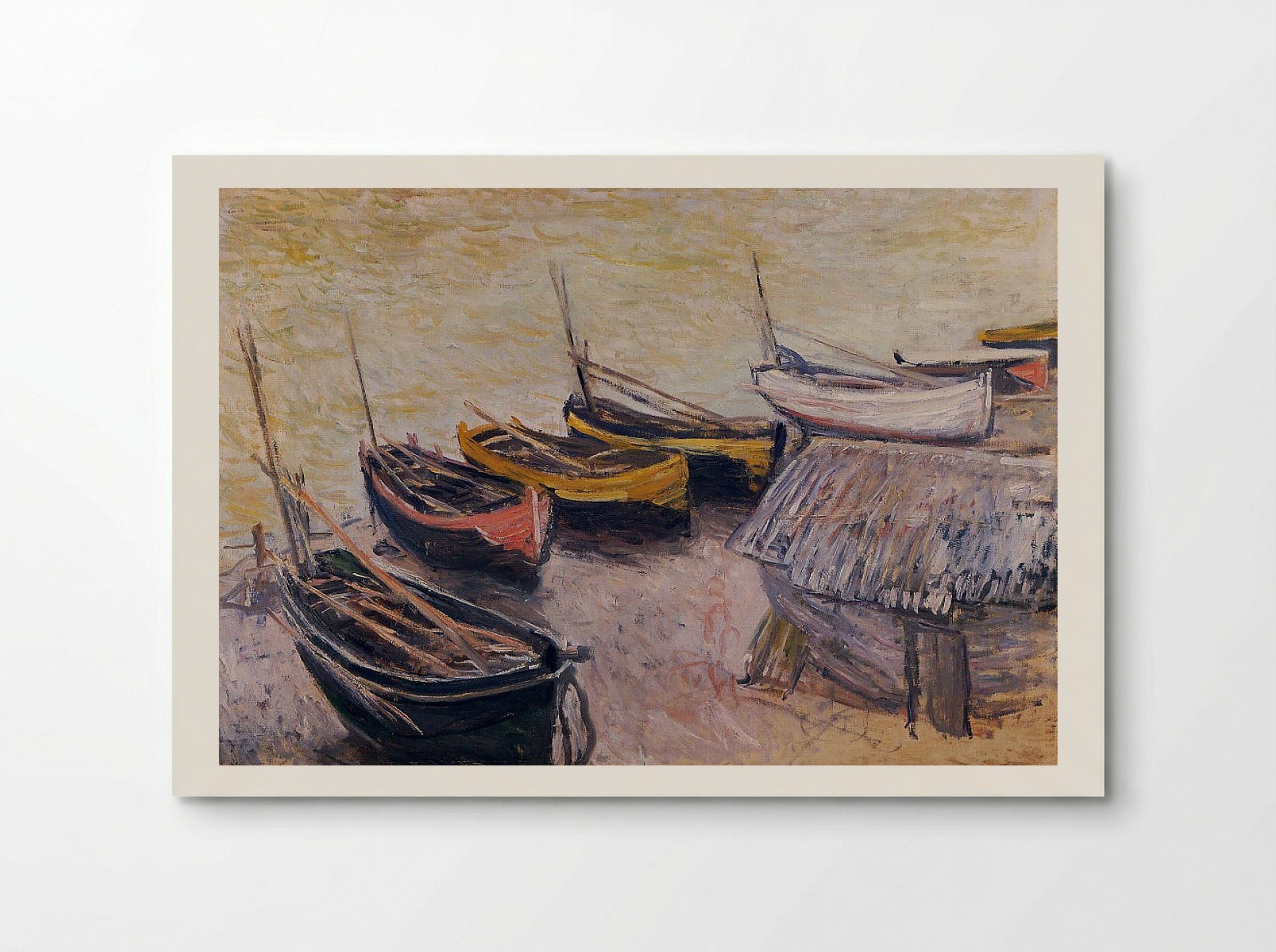 Boats on the Beach - Fine Art Print - Poster