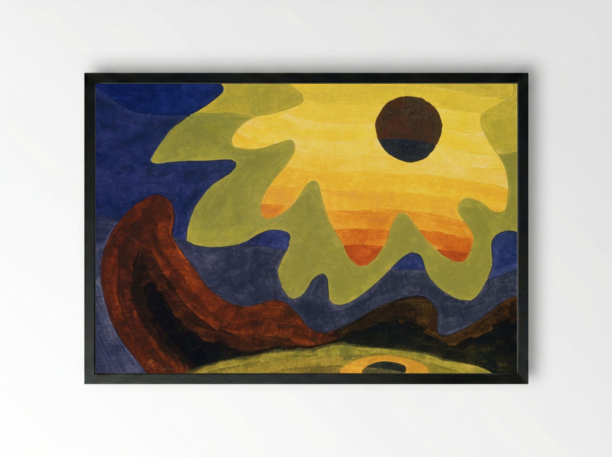 Sun - Arthur Dove - Framed Print Black