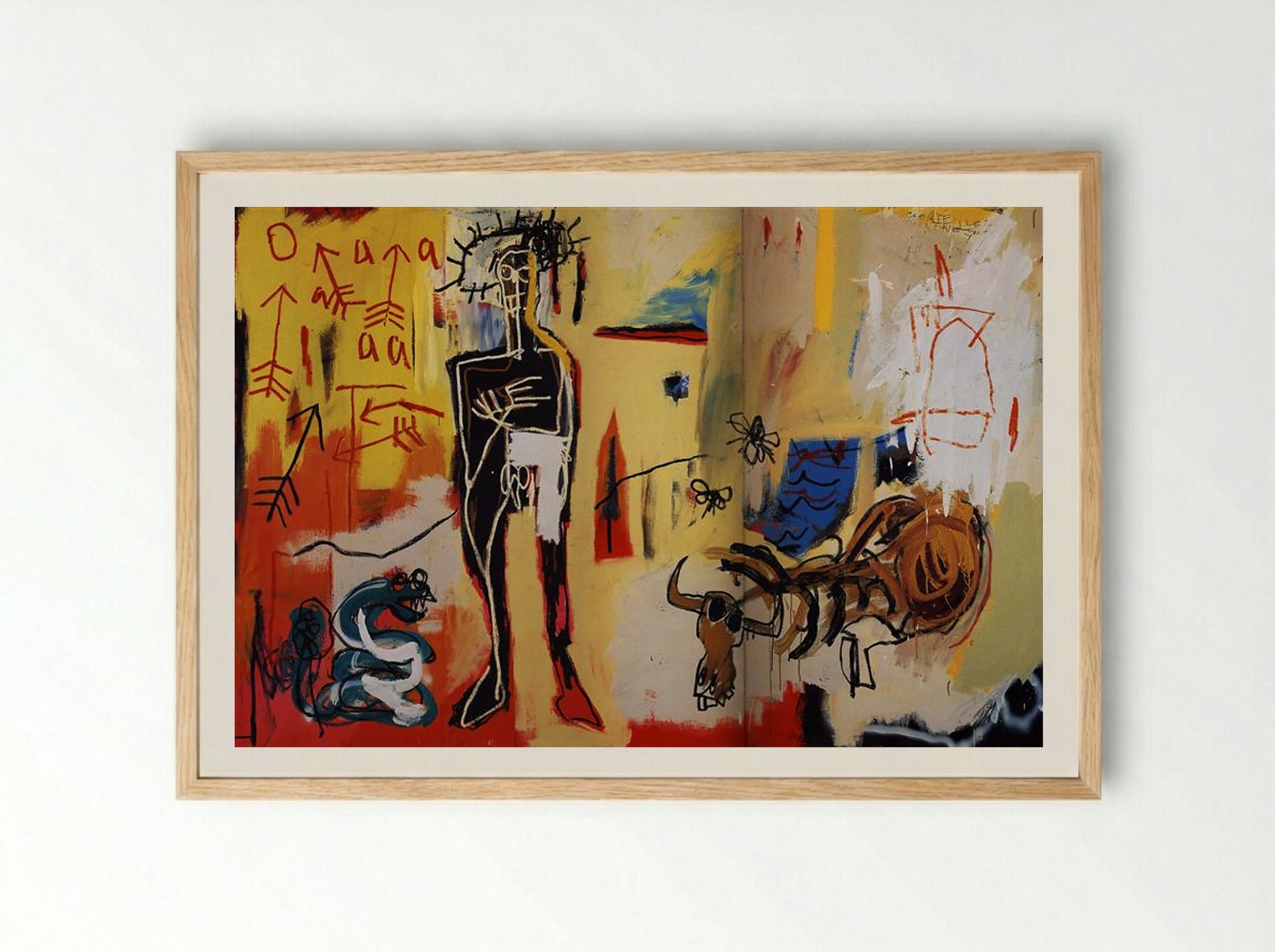 Poison Oasis - Jean-Michel Basquiat - Framed Print Wood