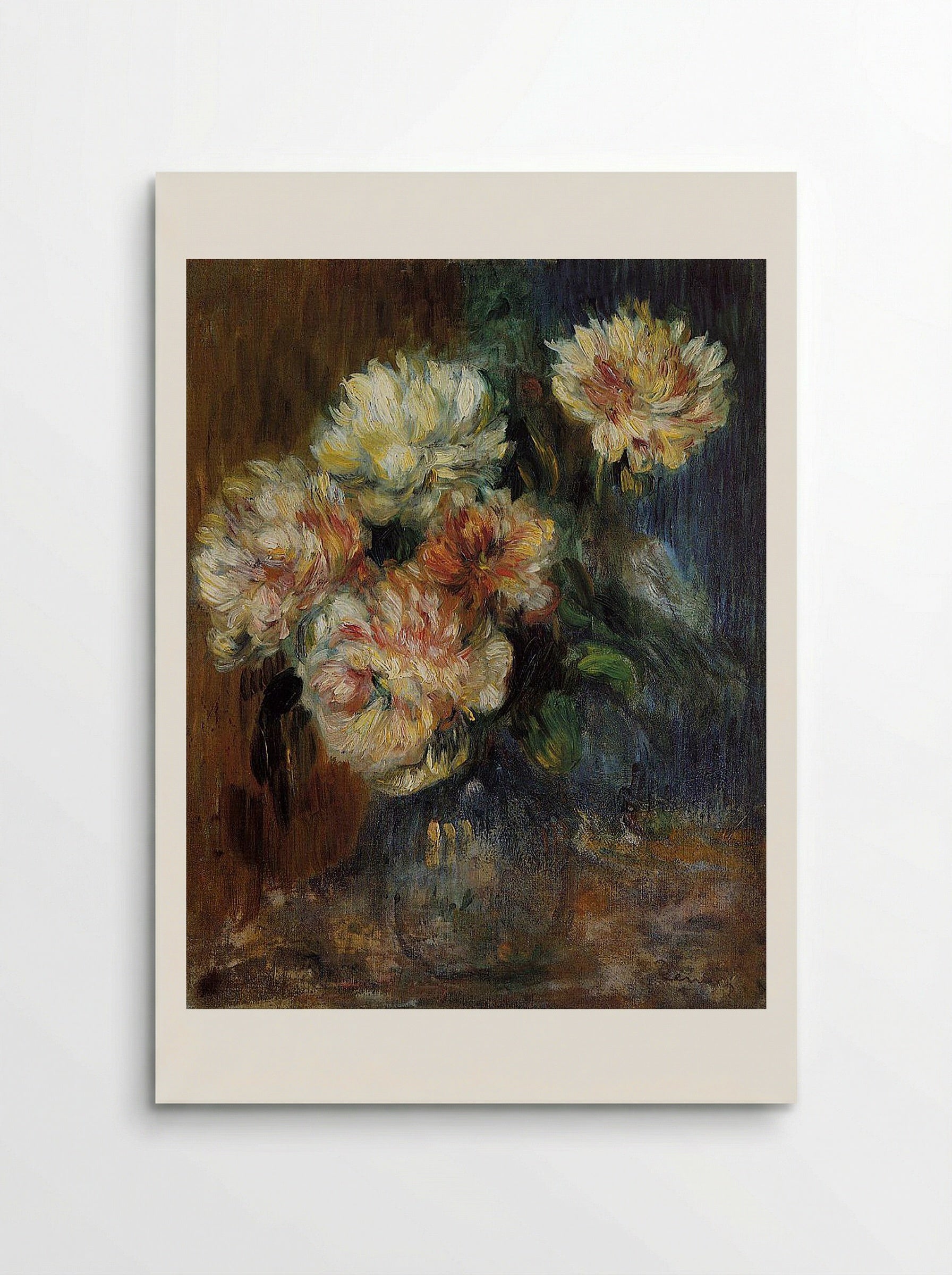 Vase of Peonies - Pierre-Auguste Renoir - Poster