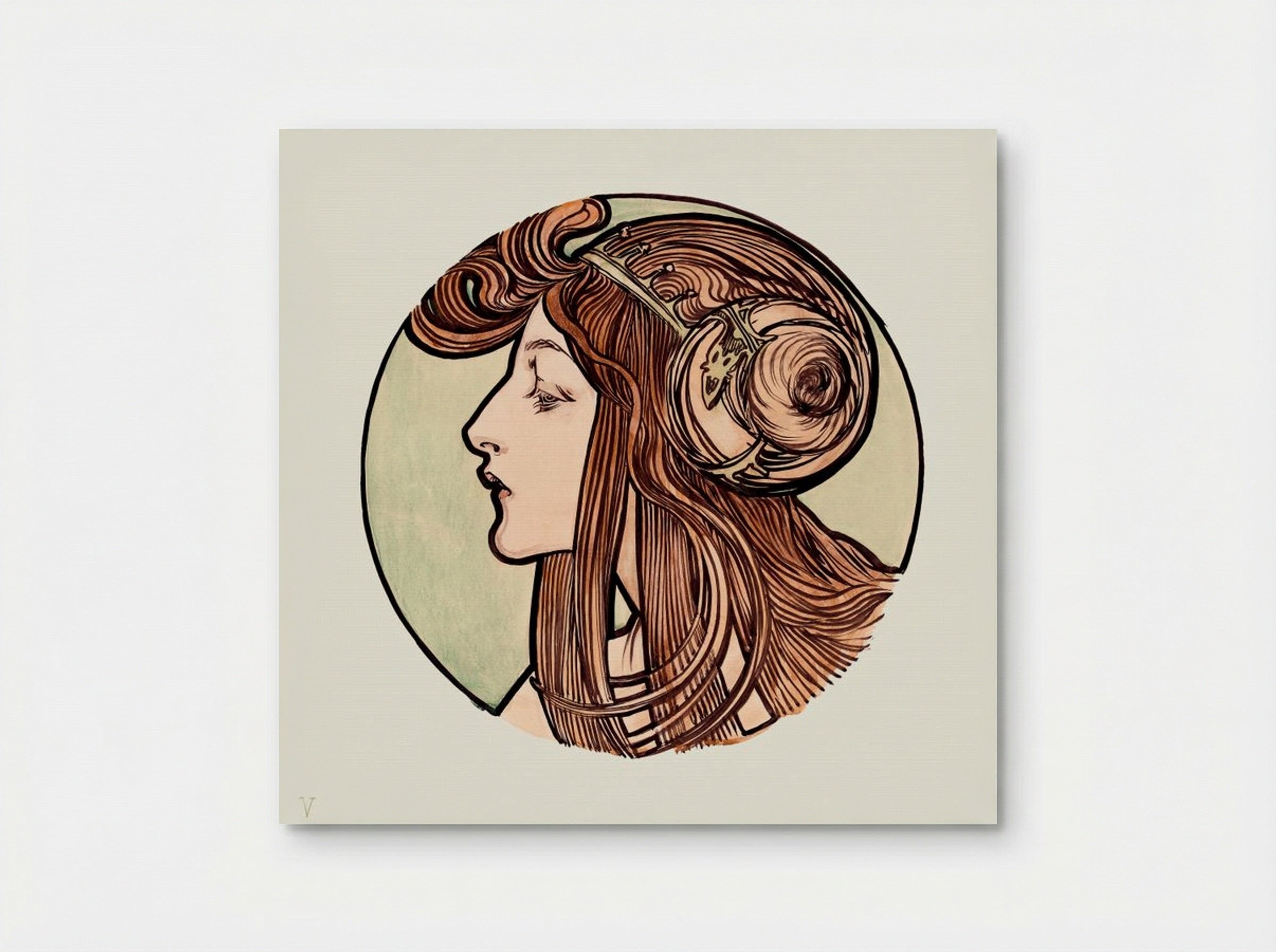 Stained Glass Window Design for Fouquet Boutique - Alphonse Mucha - Poster