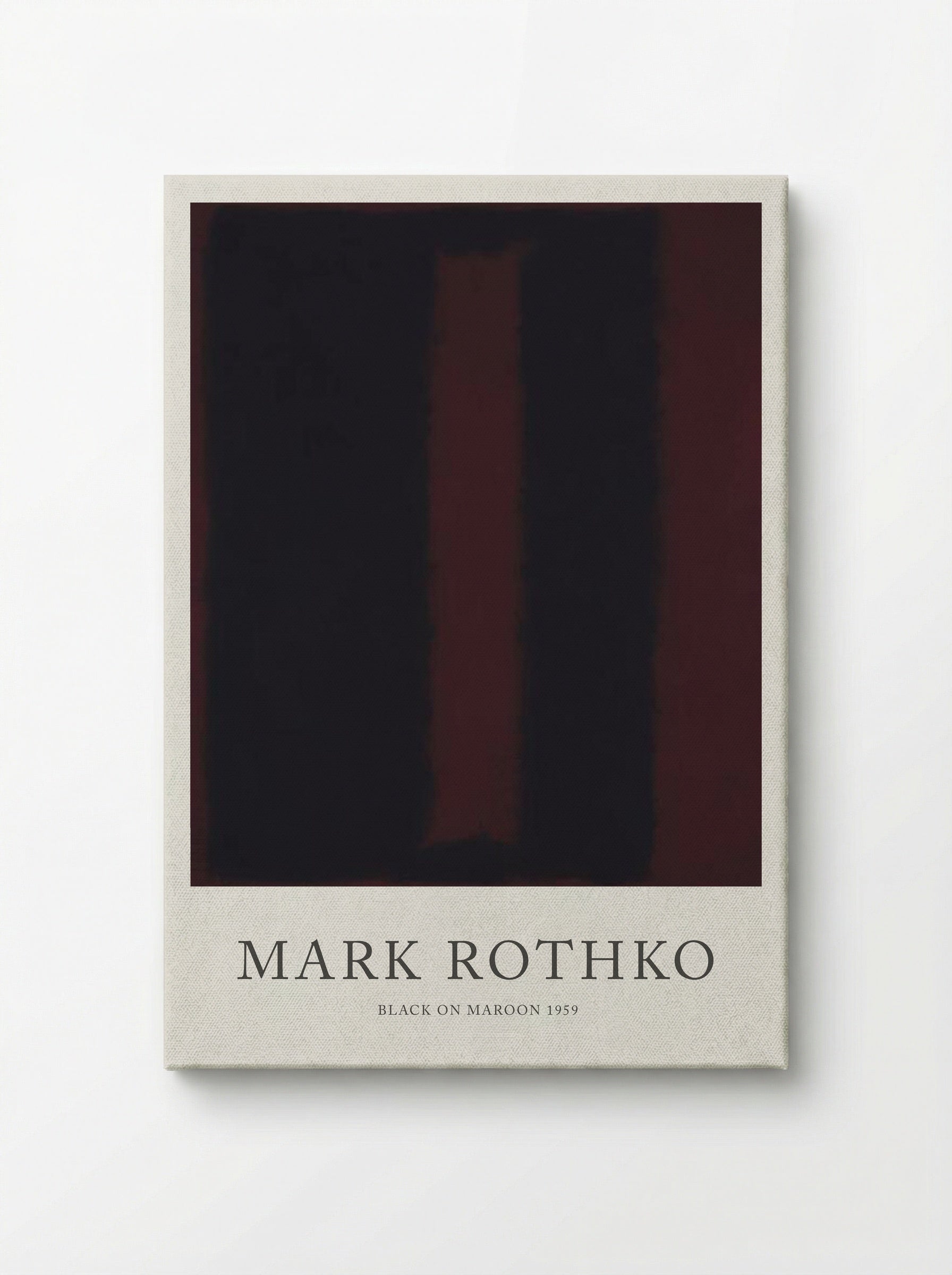Black on Maroon - Mark Rothko - Canvas