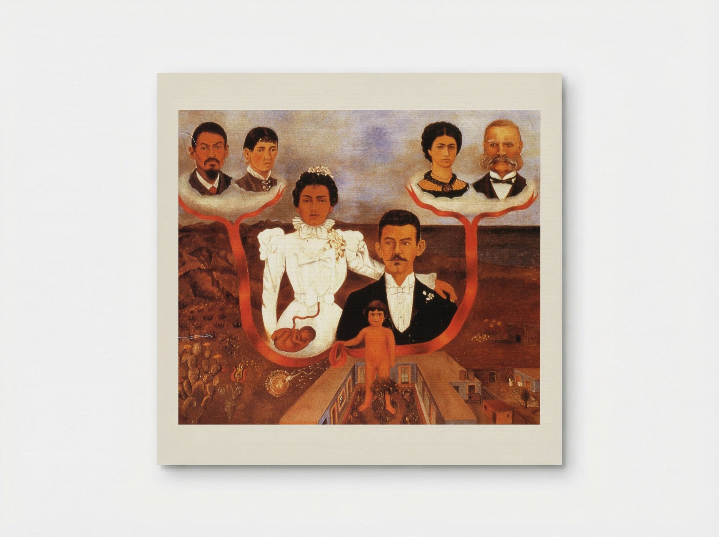 My Grandparents, My Parents, and I (Family Tree) - Frida Kahlo - Poster