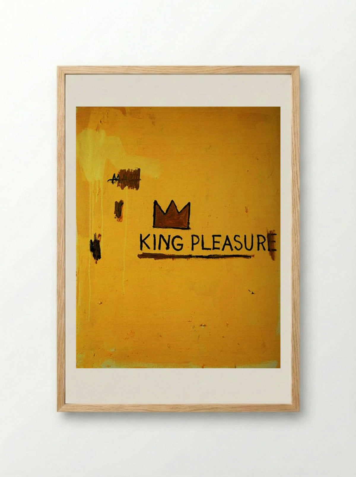 King Pleasure - Jean-Michel Basquiat - Framed Print Wood