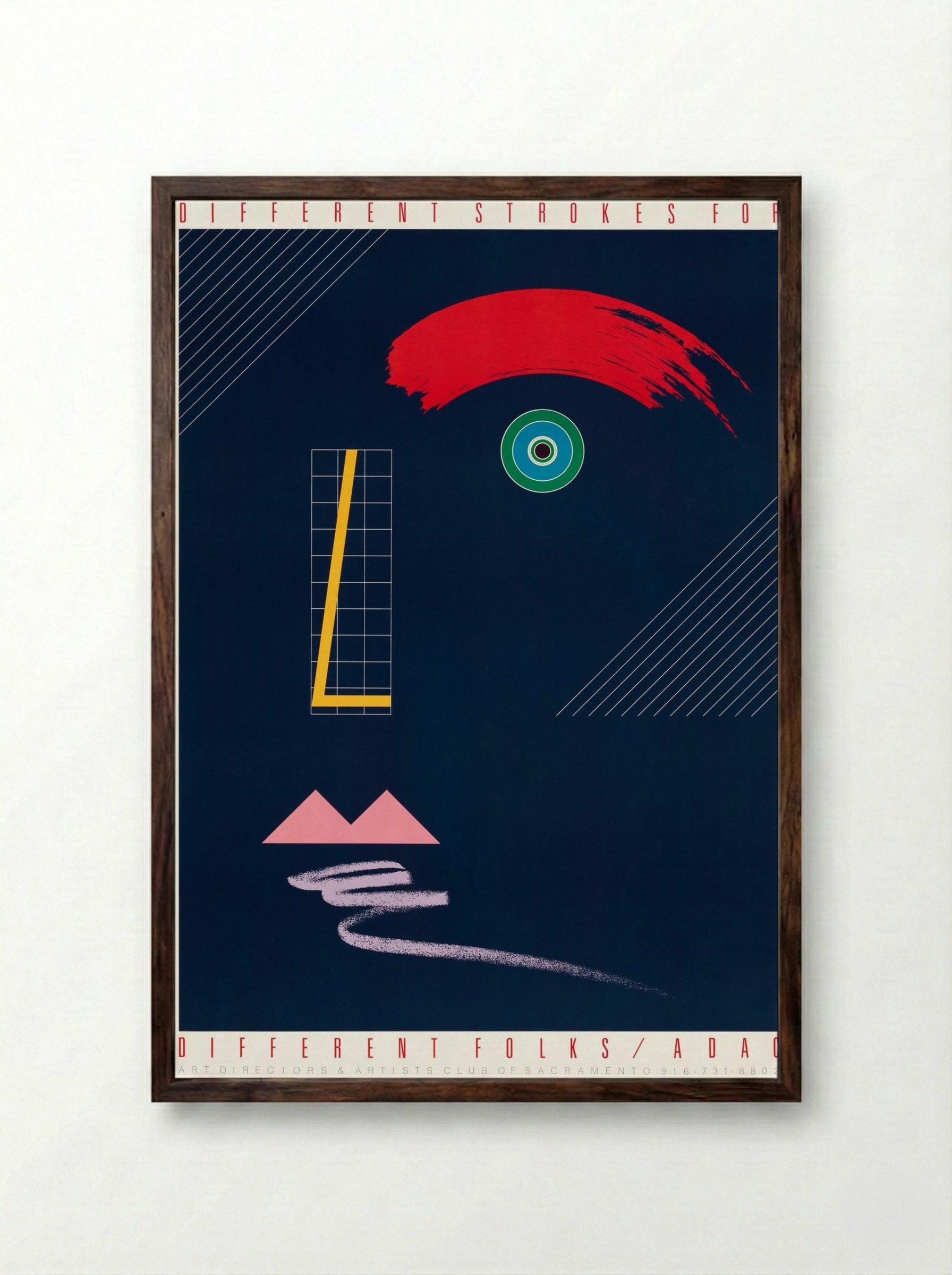 Different Strokes for Different Folks / ADAC - McRay Magleby - Framed Print Dark Wood