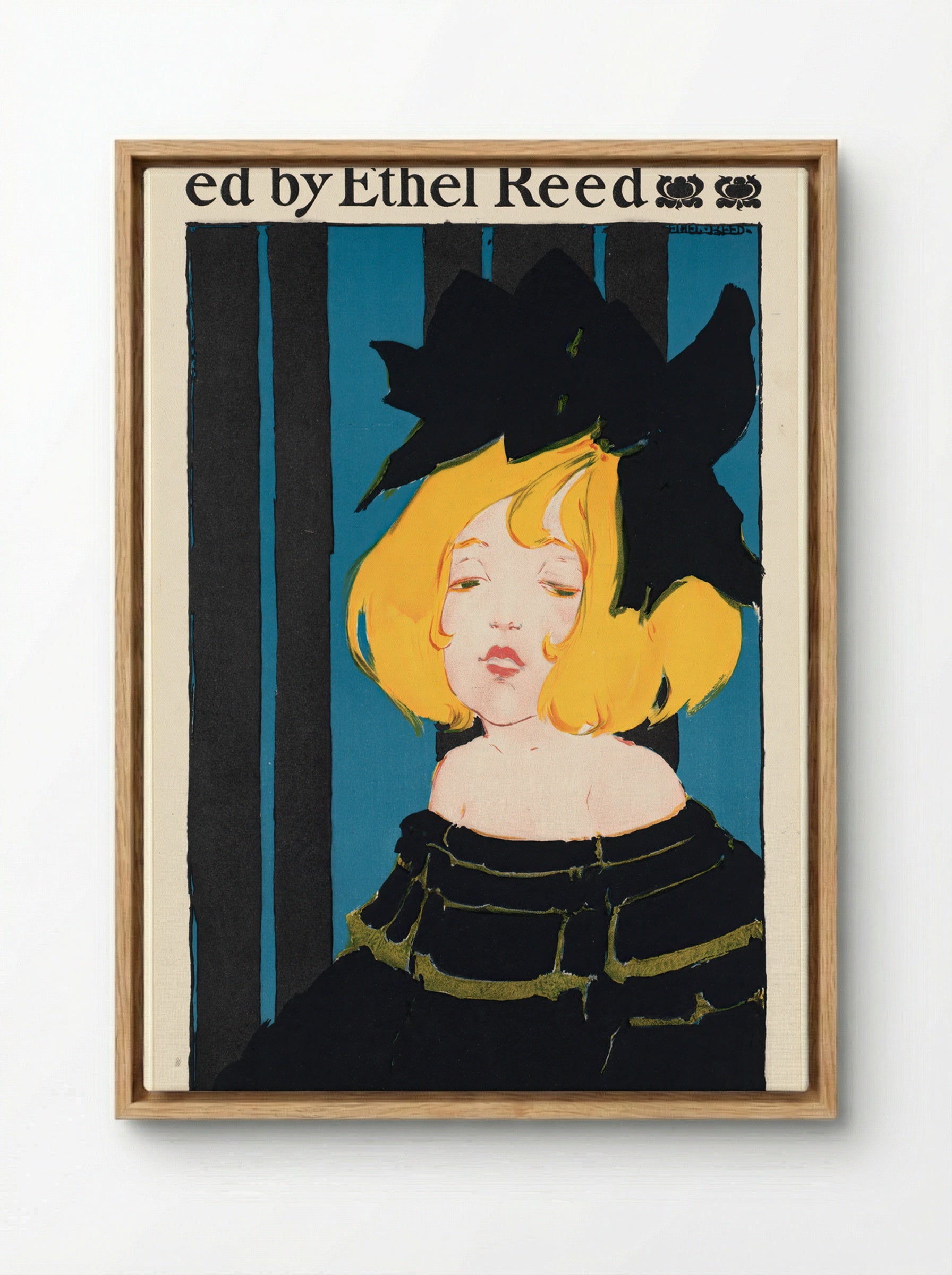 In Childhood's Country (Poster) - Ethel Reed - Framed Canvas Wood