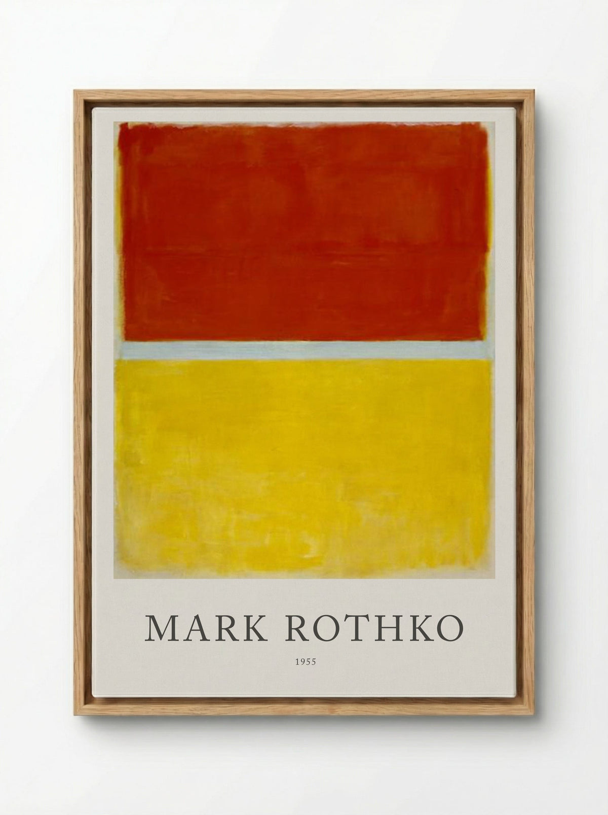 Untitled (Red and Yellow) - Mark Rothko - Framed Canvas Wood