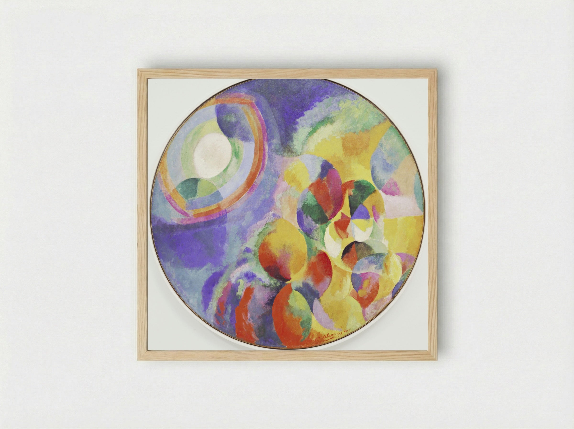 Simultaneous Contrasts: Sun and Moon - Robert Delaunay - Framed Print Wood