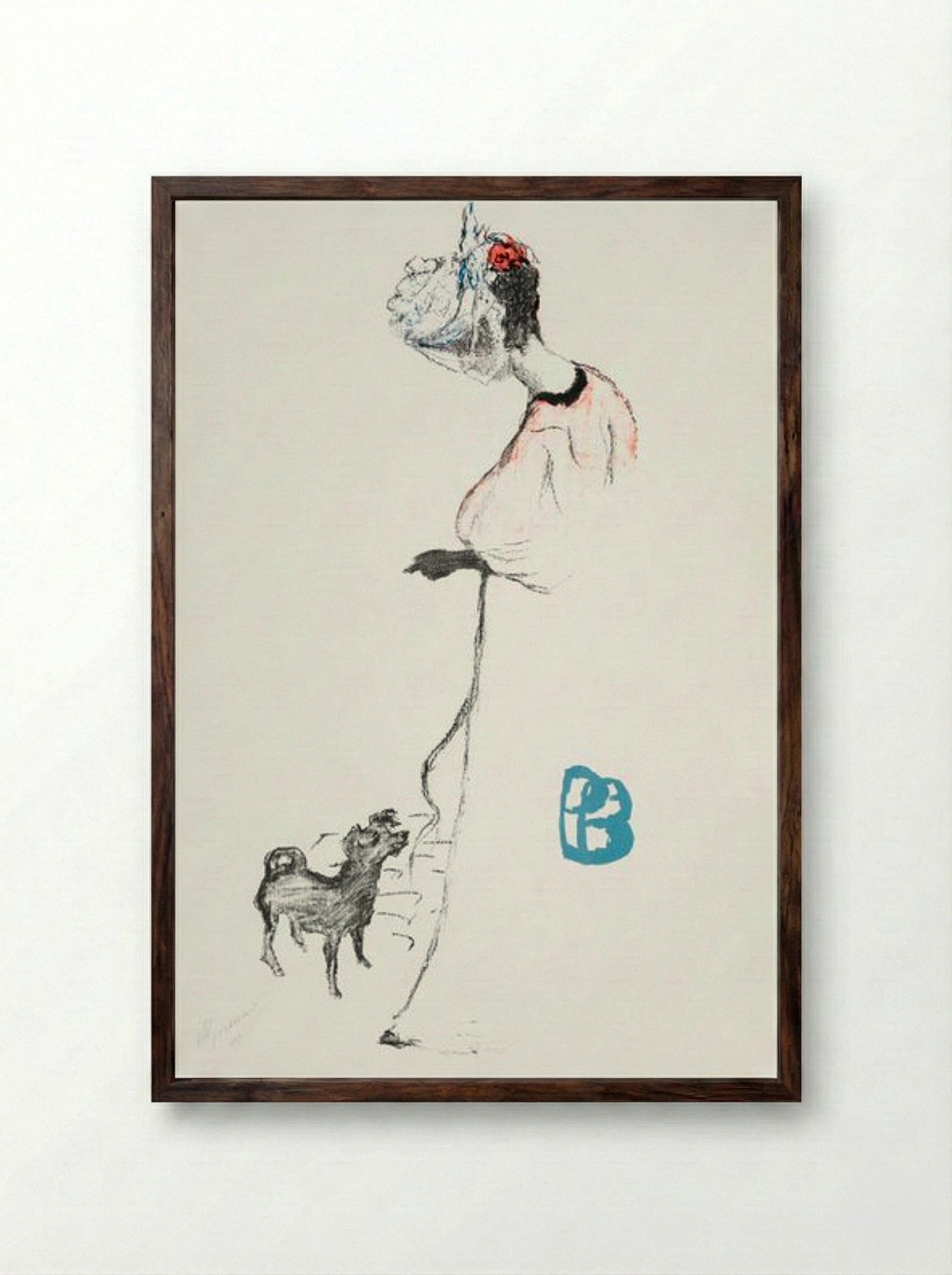 Le Salon des Cent - Pierre Bonnard - Framed Print Dark Wood