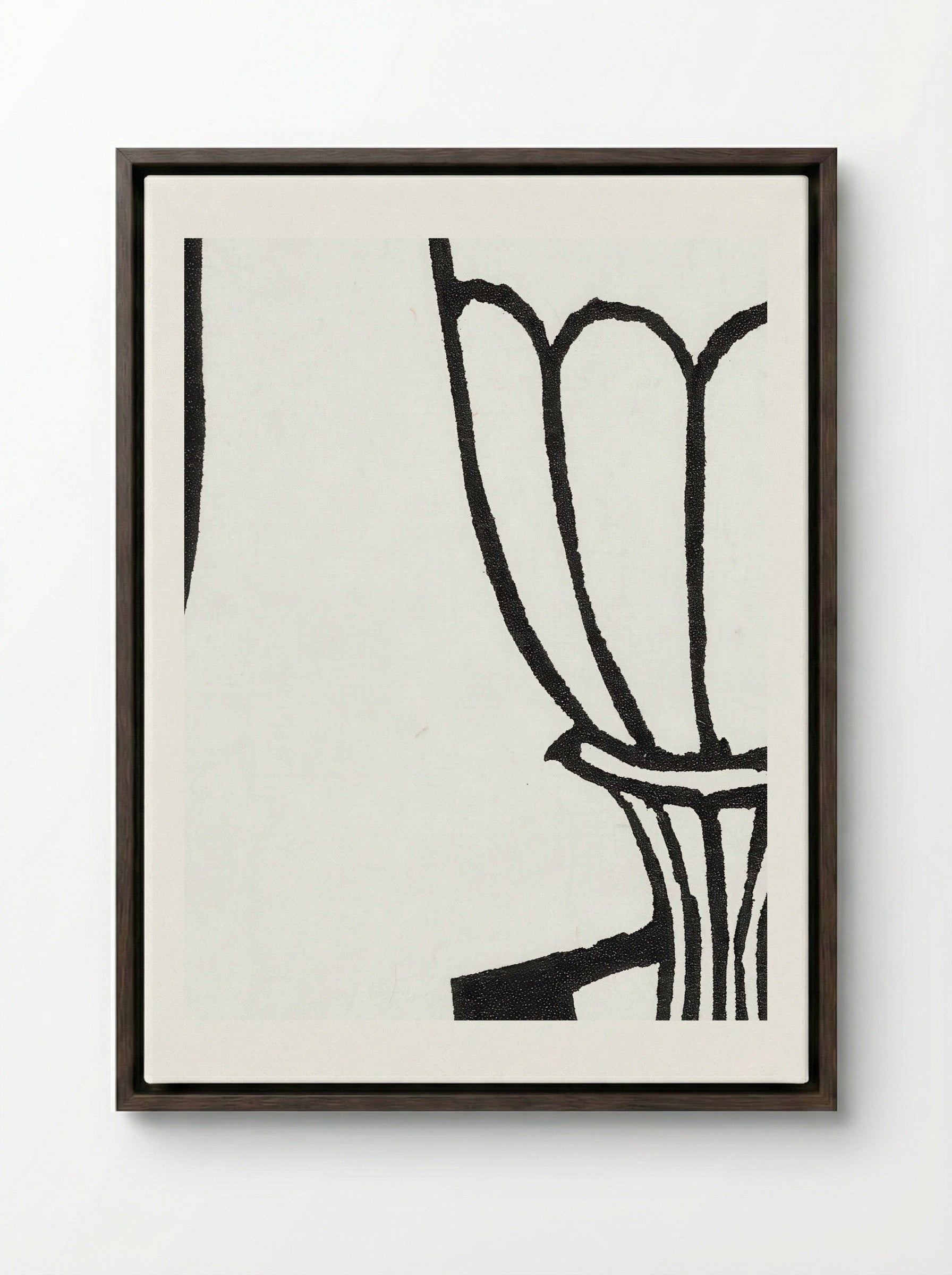 The Cup - Roger Fry - Framed Canvas Dark Wood