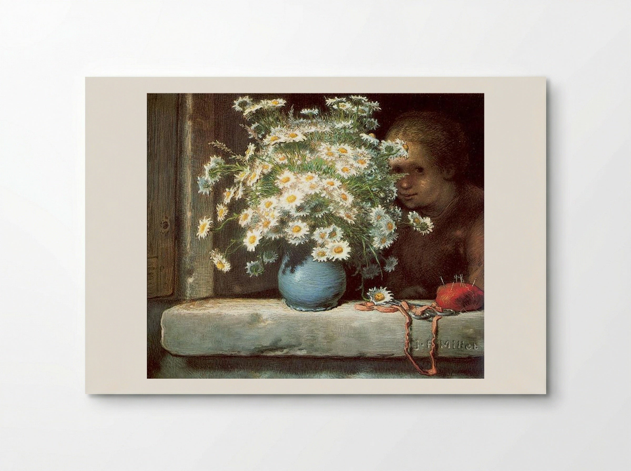 The Bouquet of Marguerites - Jean-François Millet - Poster