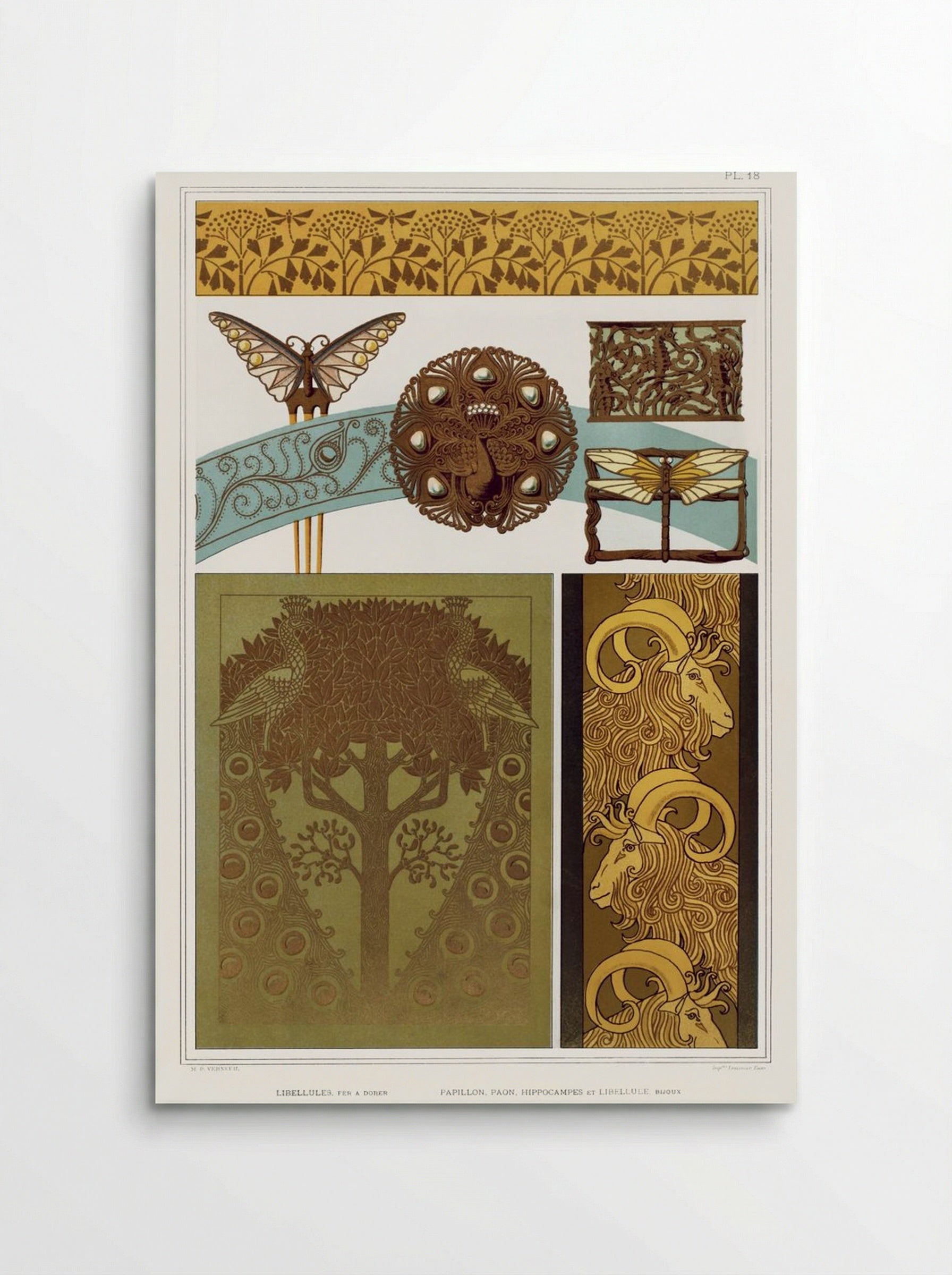 L'Animal dans la Décoration, Plate 18 - Maurice Pillard Verneuil - Poster