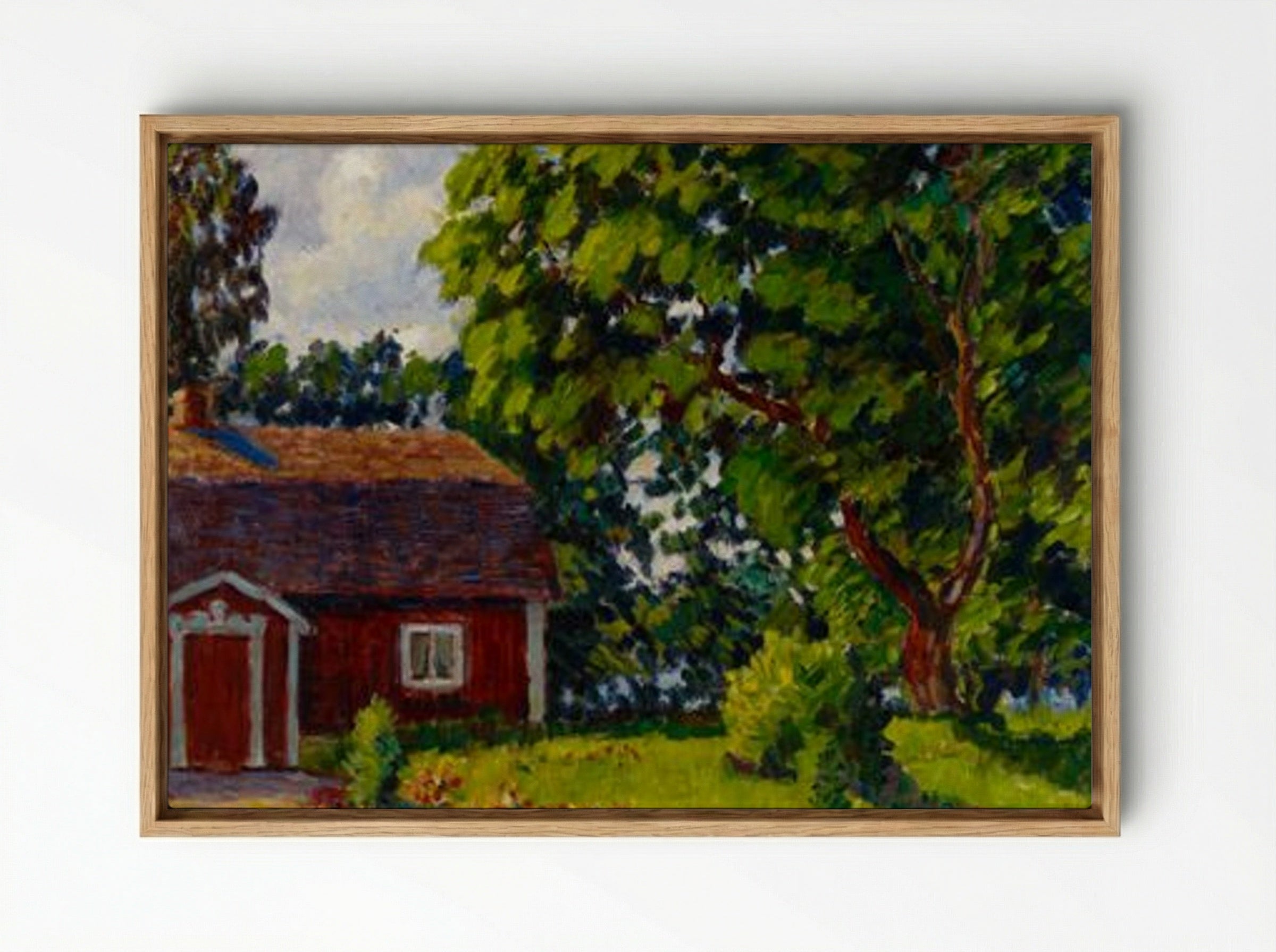 Urajärven museo - Alfred William Finch - Framed Canvas Wood