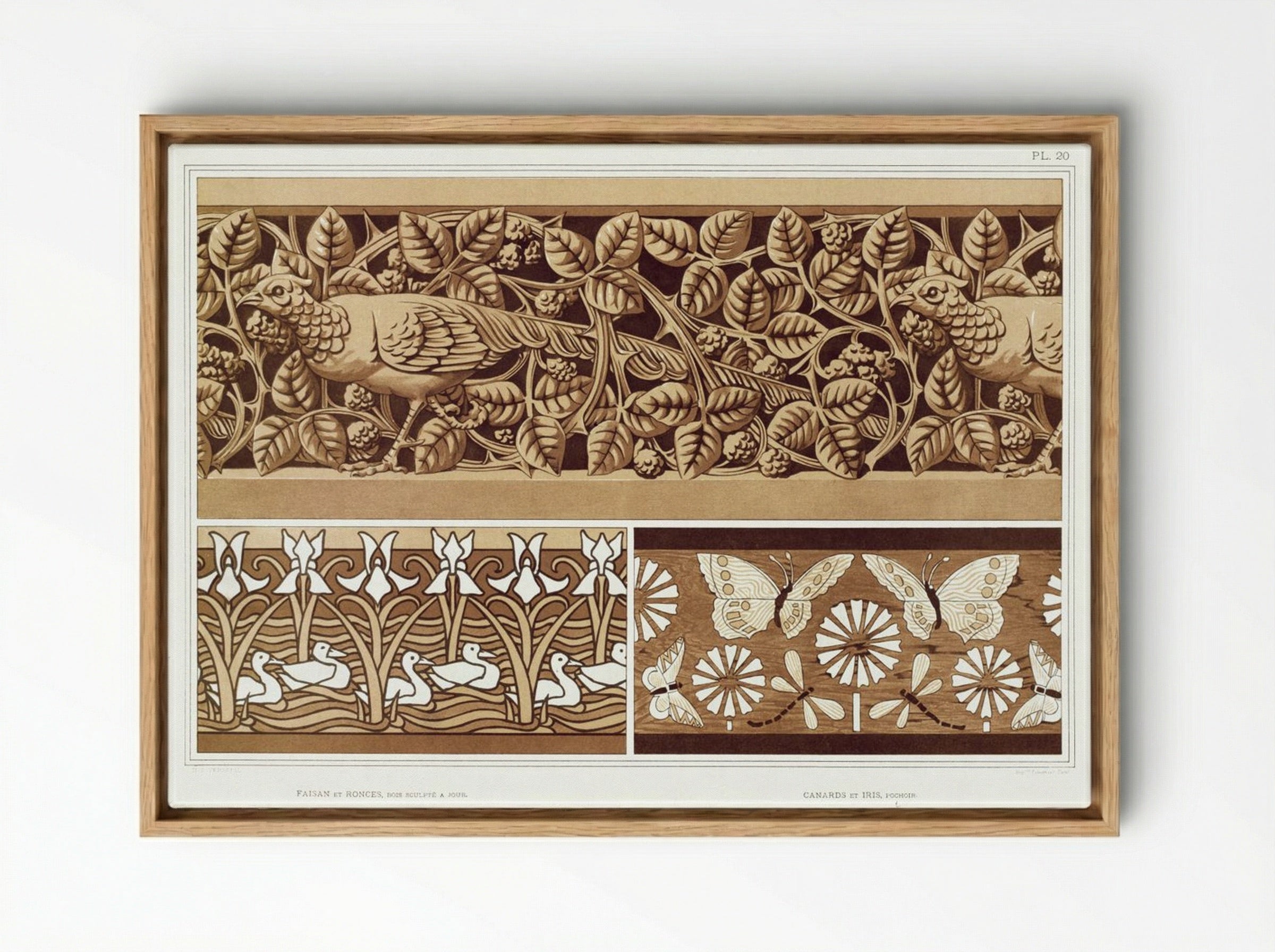 L'Animal dans la Décoration, Plate 20 - Maurice Pillard Verneuil - Framed Canvas Wood