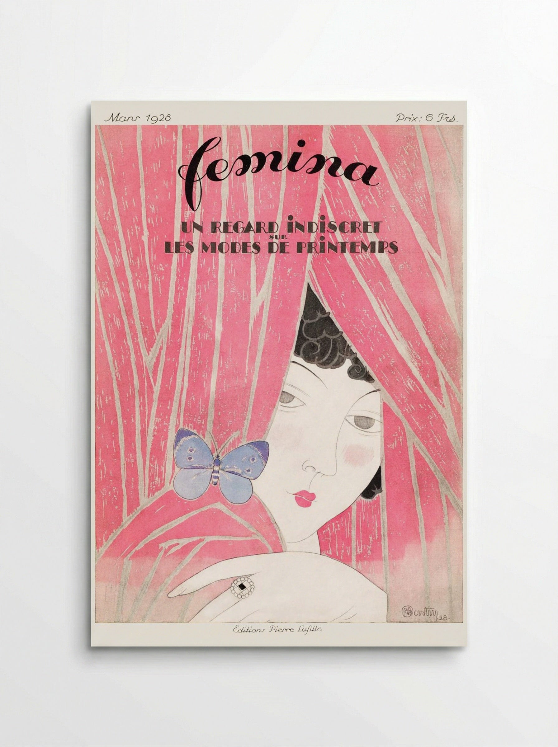 The Fashion Magazine as Temptress, Femina - Georges Léonnec - Poster