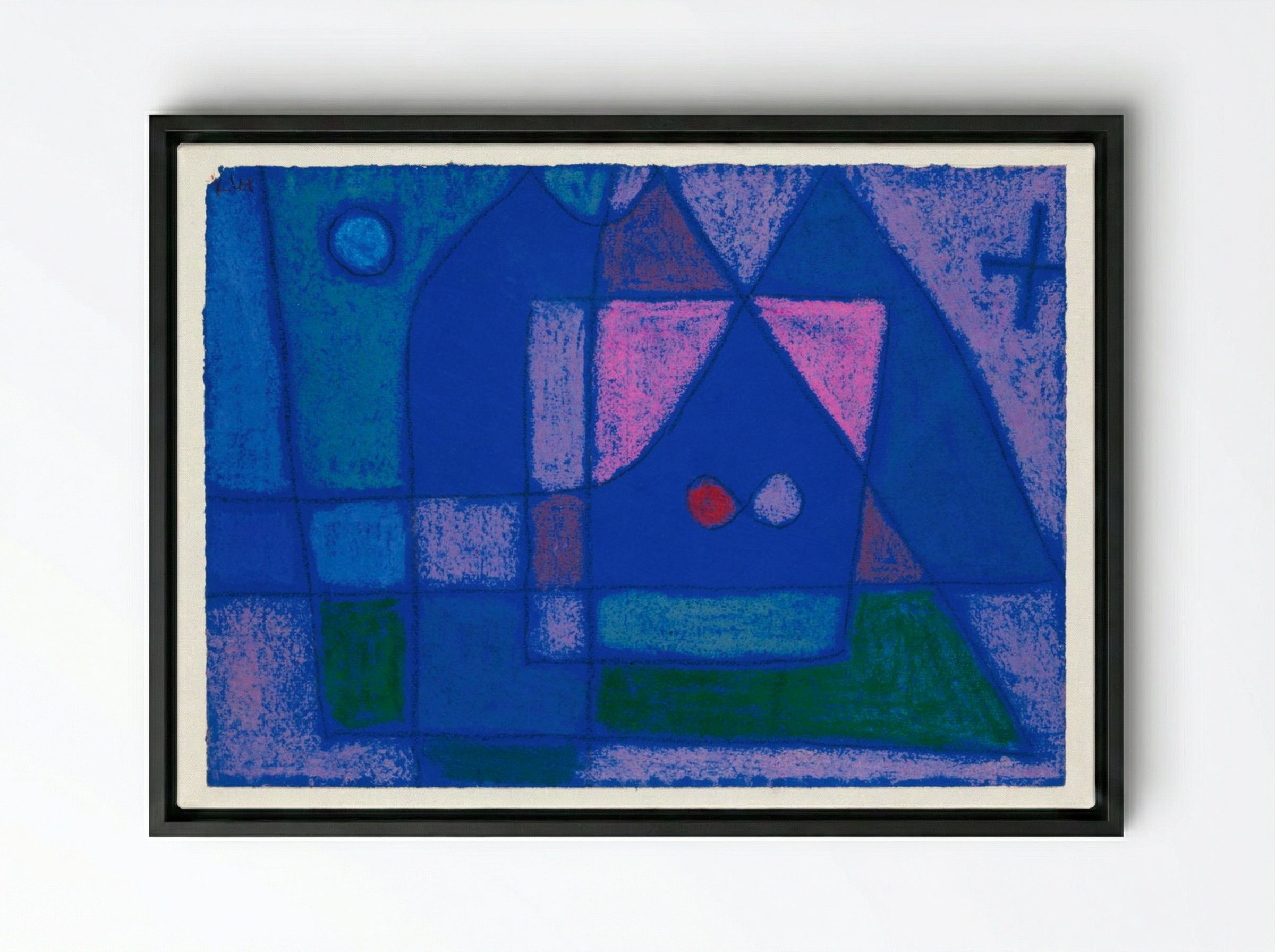 A Little Room in Venice - Paul Klee - Framed Canvas Black