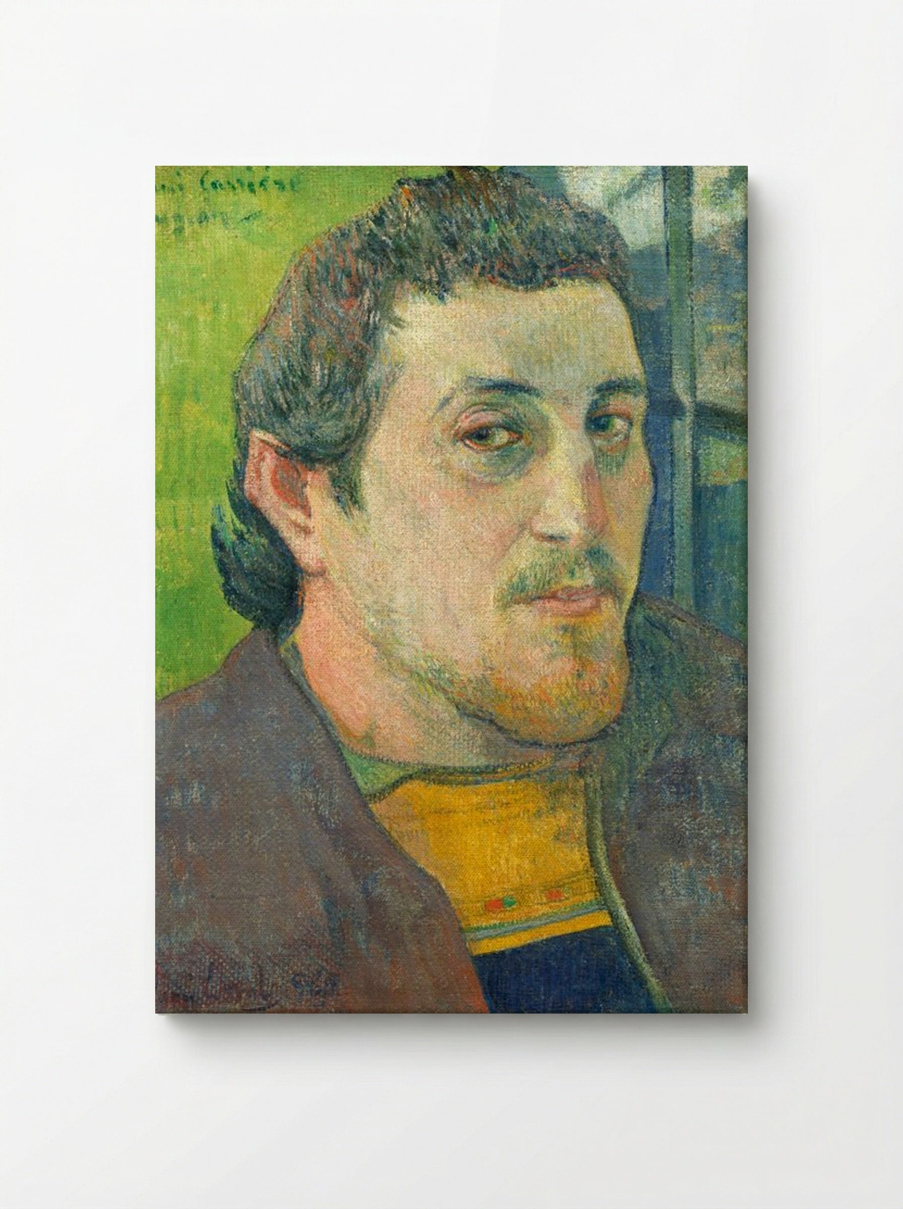 Self-Portrait Dedicated to Carrière - Paul Gauguin - Canvas