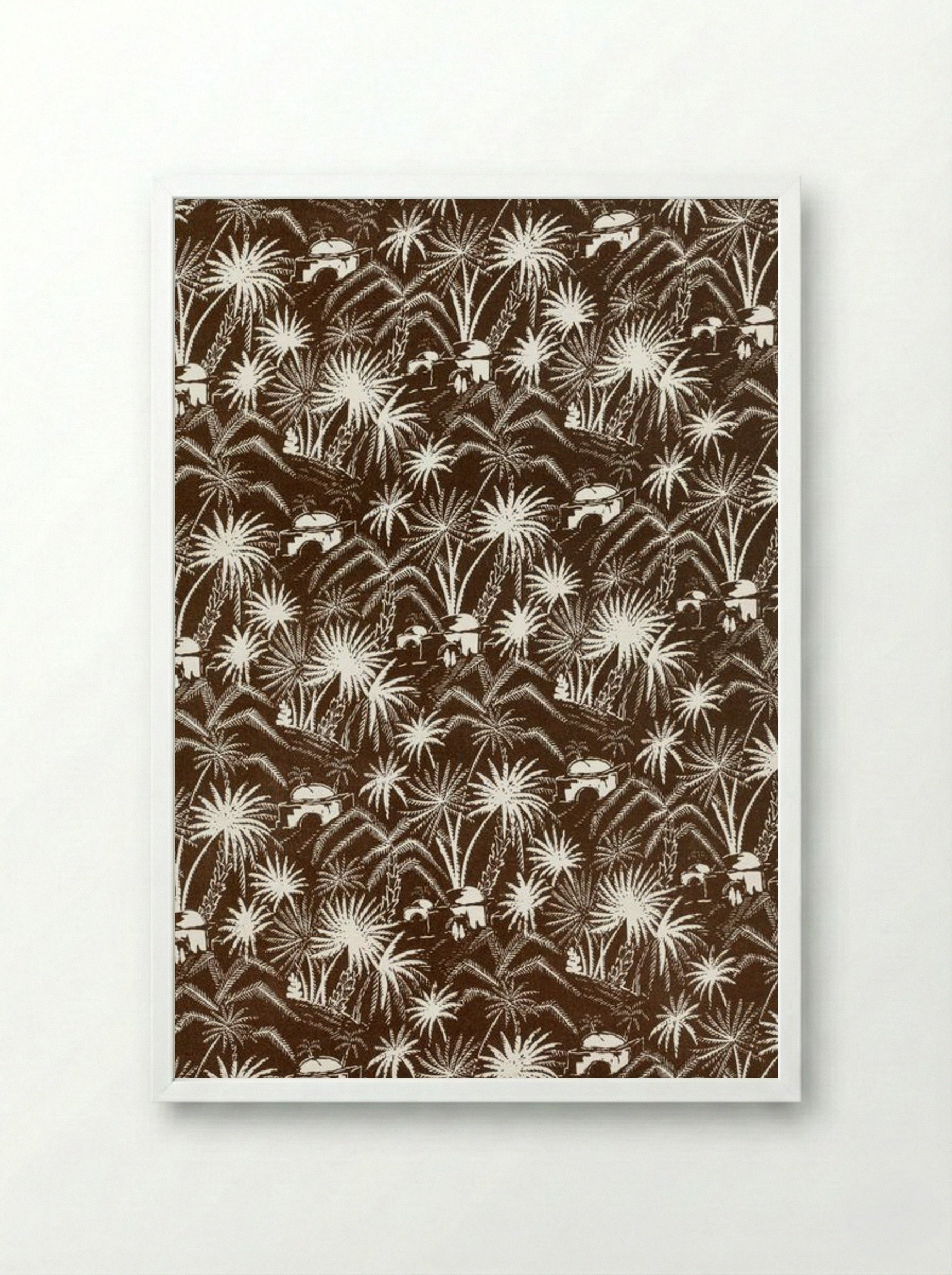 White Palm Trees - Charles Goy - Framed Print White