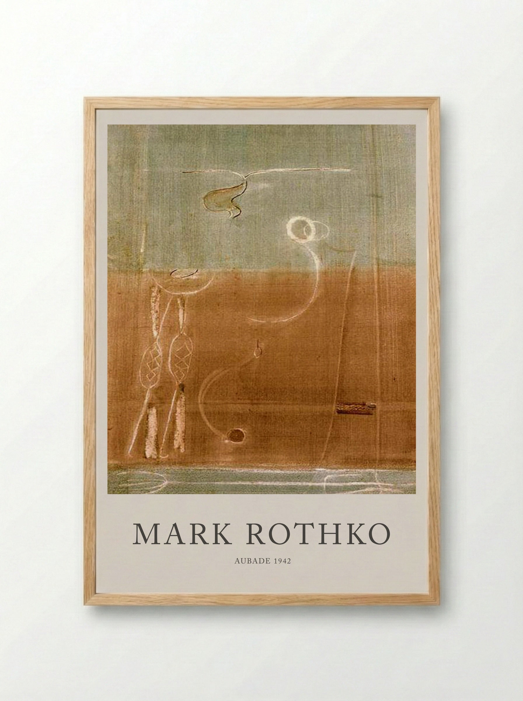 Aubade - Mark Rothko - Framed Print Wood