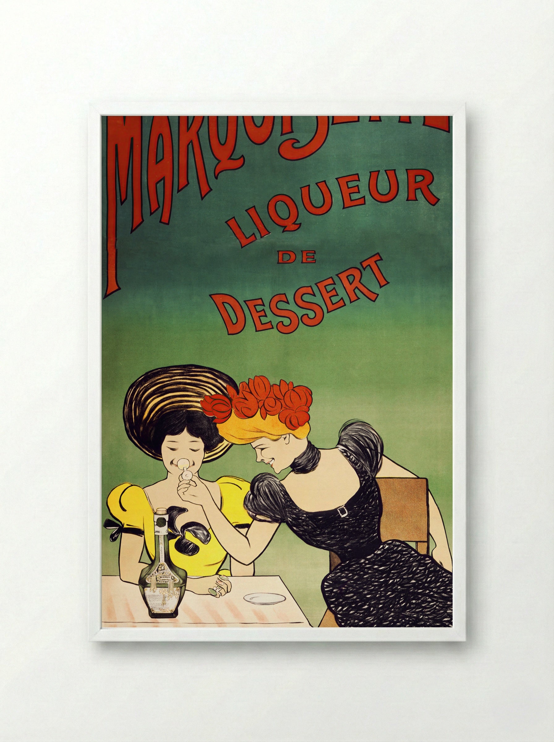 La Marquisette Liqueur de Dessert - Leonetto Cappiello - Framed Print White