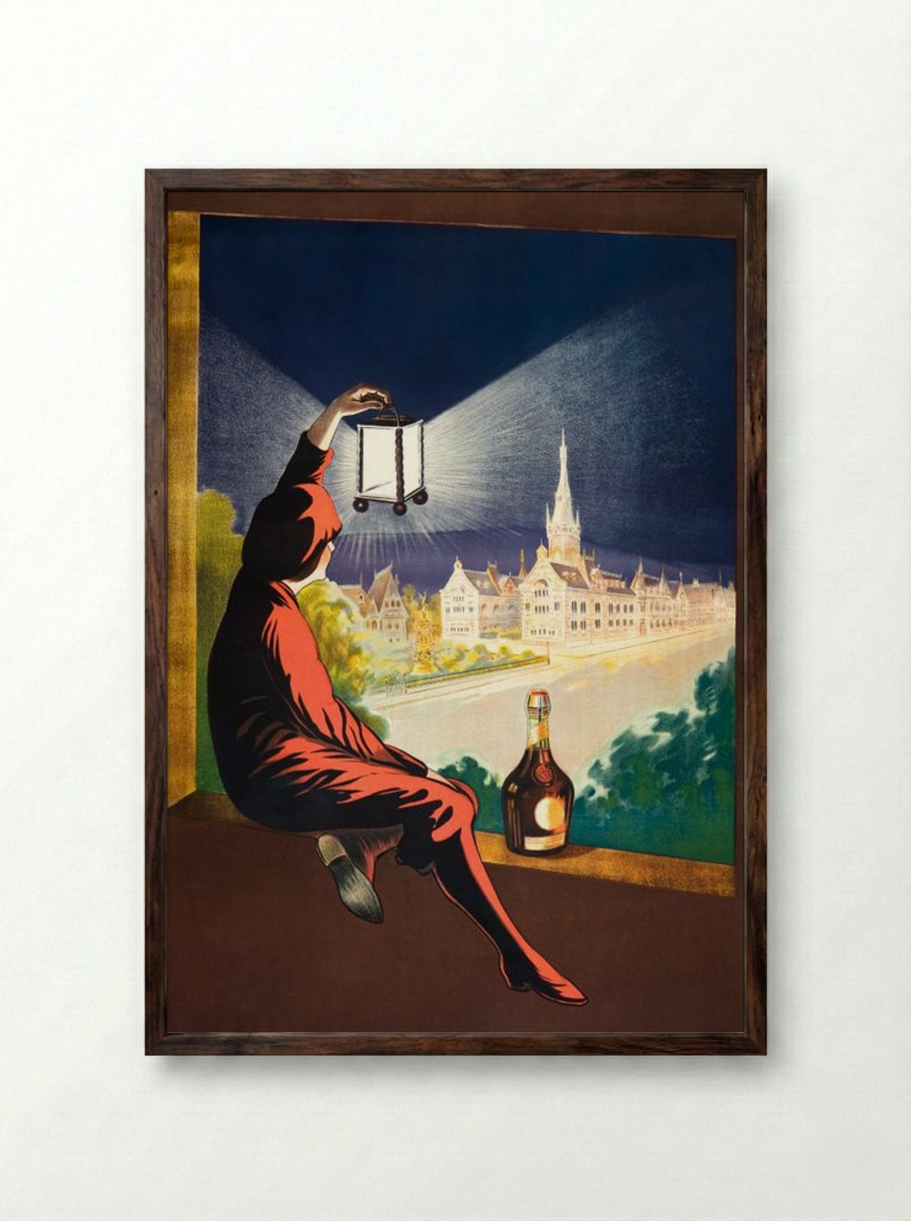 Benedictine - Leonetto Cappiello - Framed Print Dark Wood