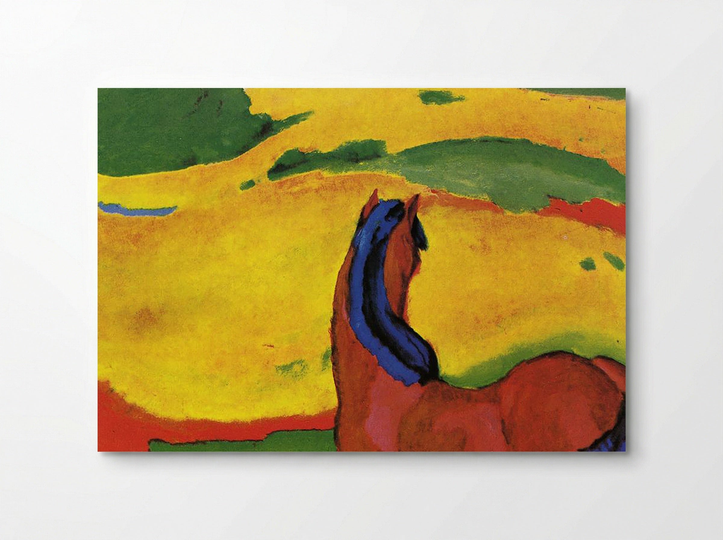Horse in a Field - Franz Marc - Poster