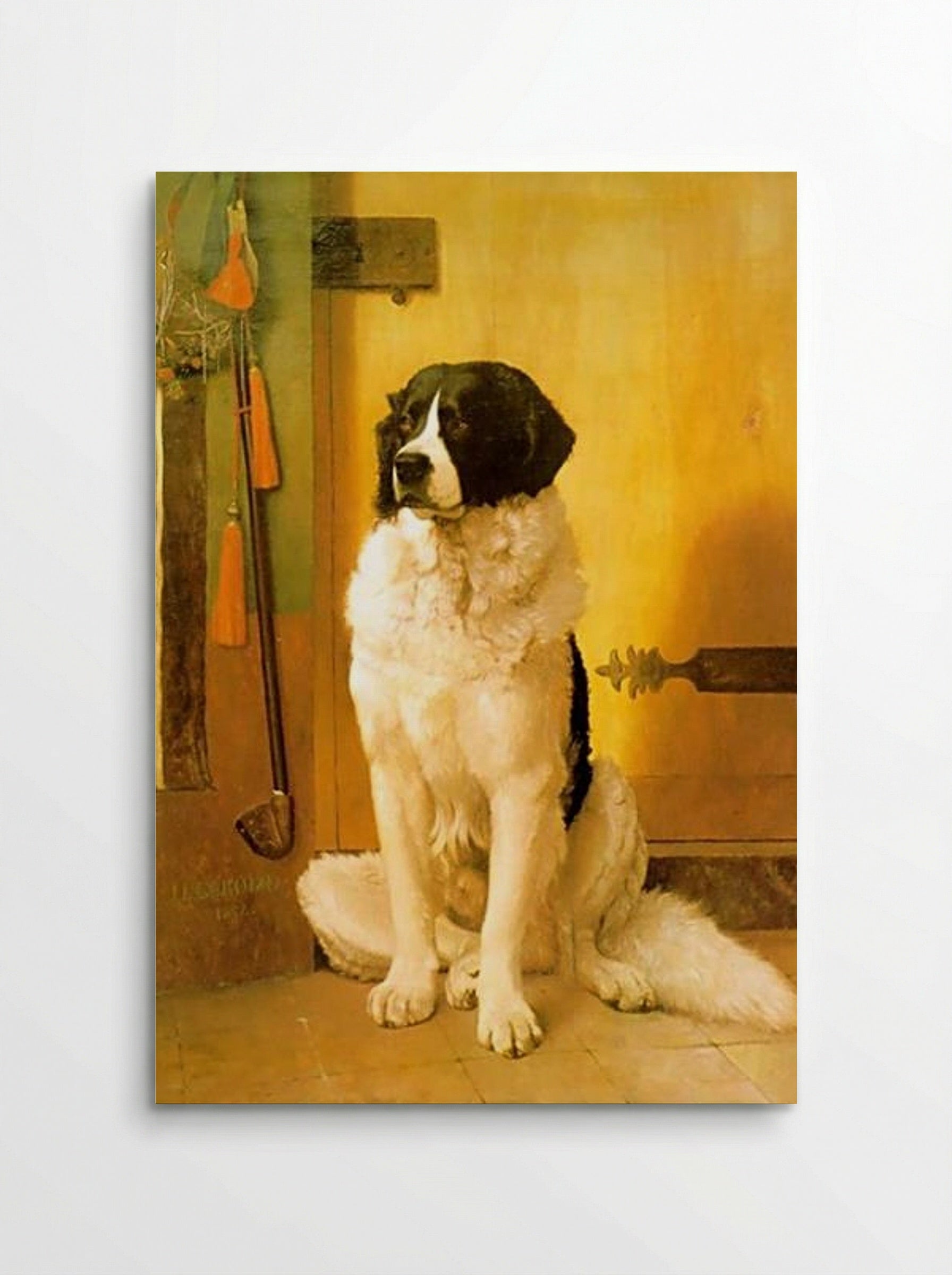 Study of Terra Nuova Dog ('The Waiting') - Jean-Léon Gérôme - Poster