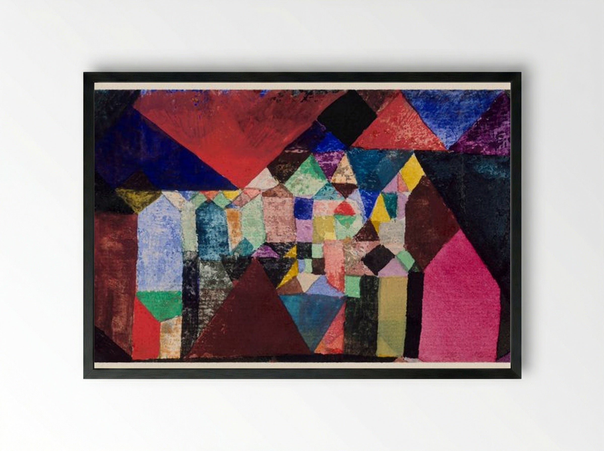 Municipal Jewel - Paul Klee - Framed Print Black