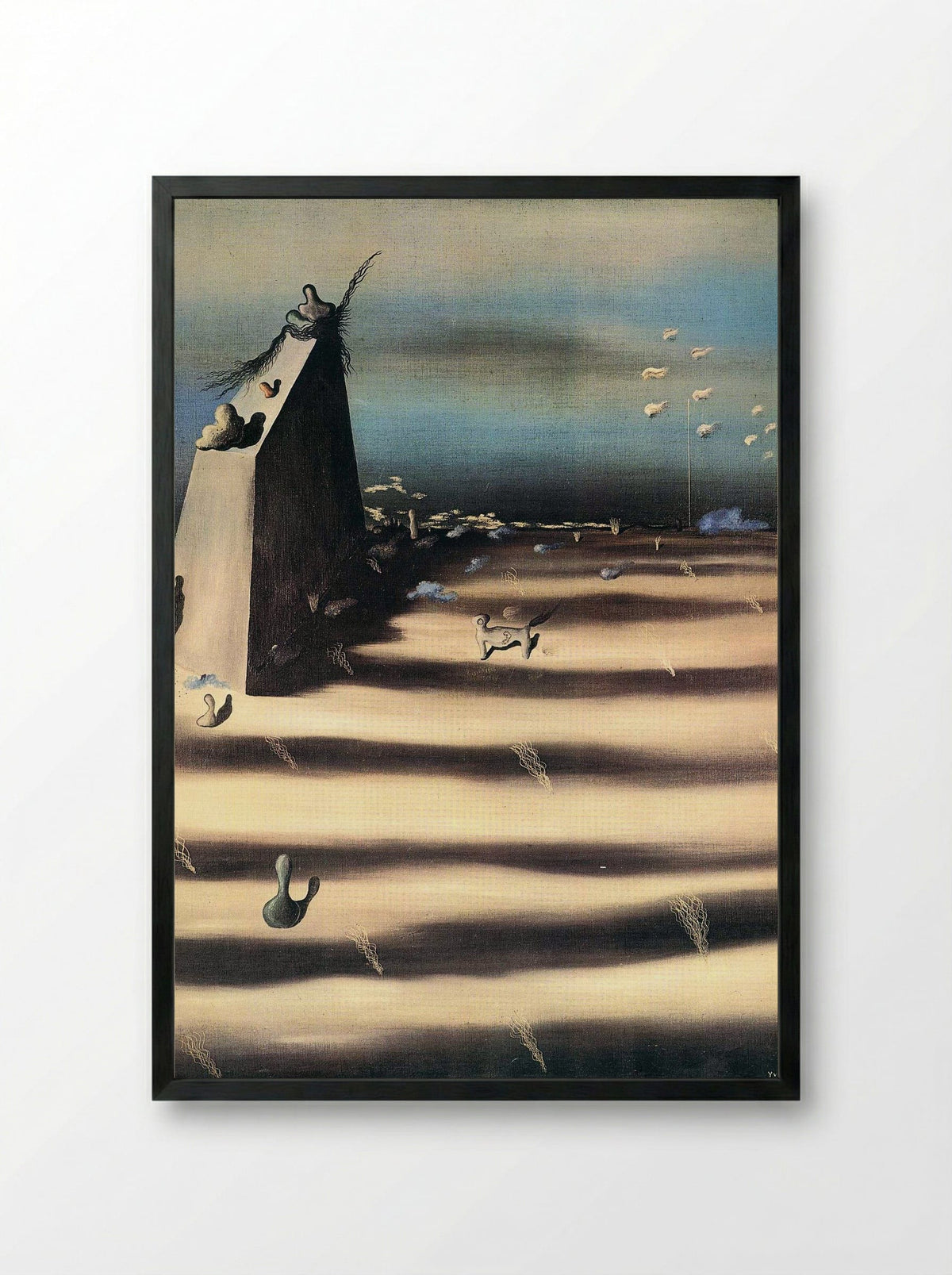 Jour de lenteur - Yves Tanguy - Framed Print Black