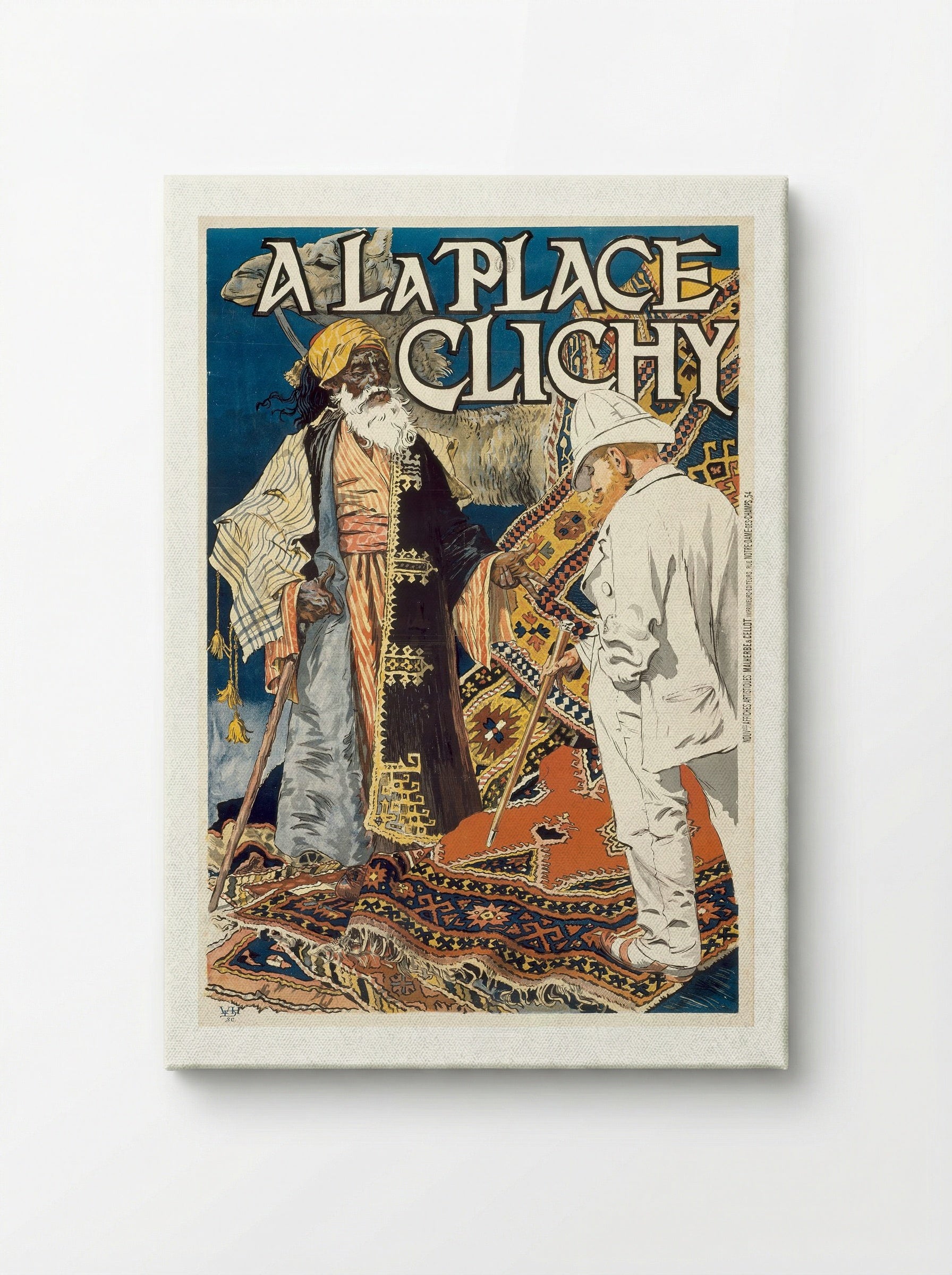 A la Place Clichy - Eugène Samuel Grasset - Canvas