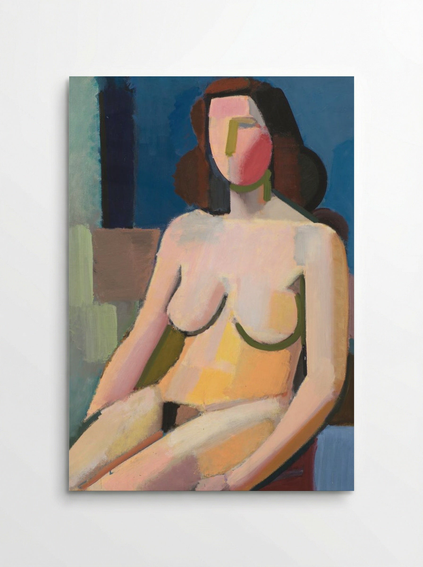 Seated Female Model - Vilhelm Lundstrøm - Poster