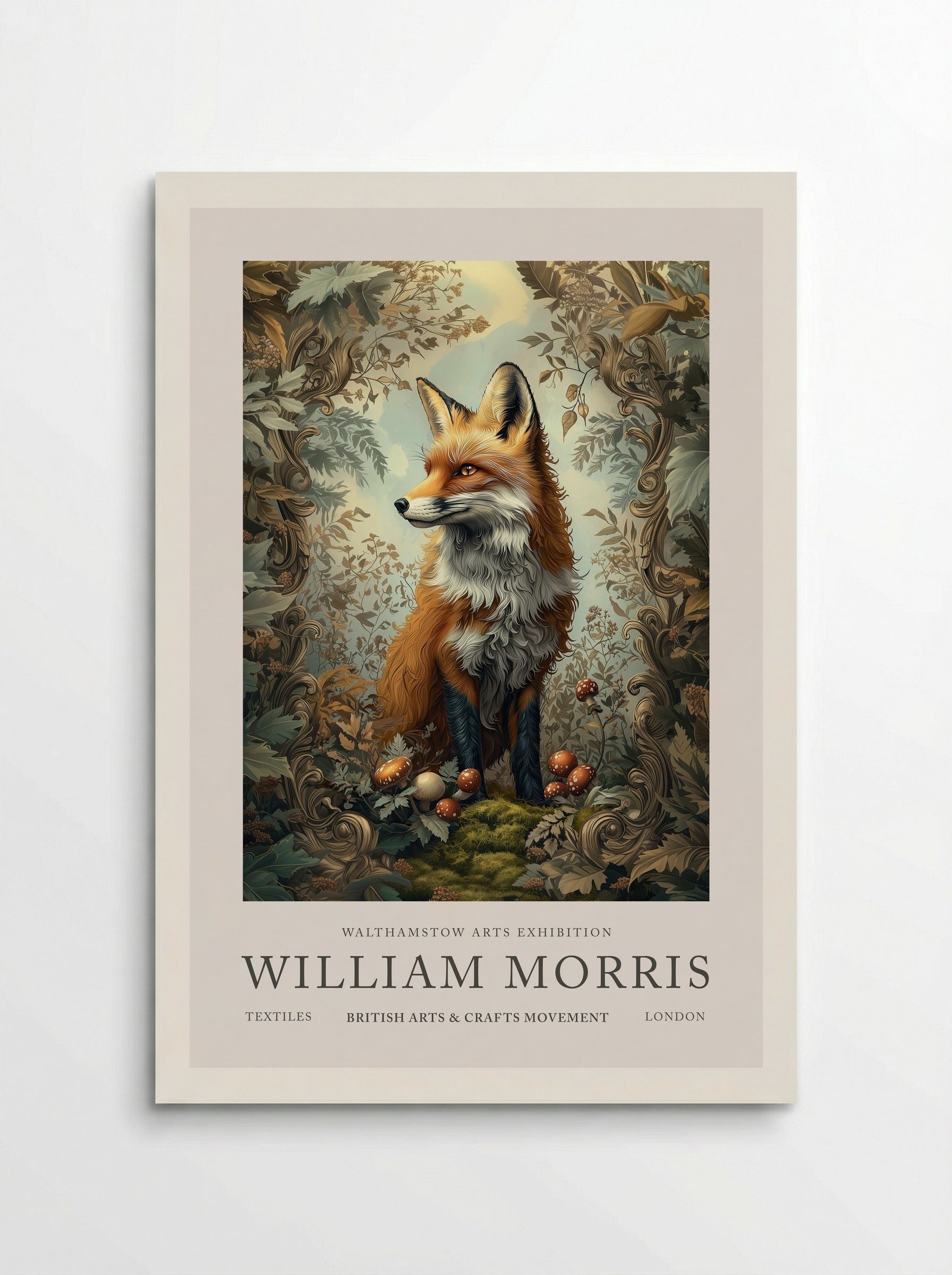 Fox Fable - William Morris - Poster