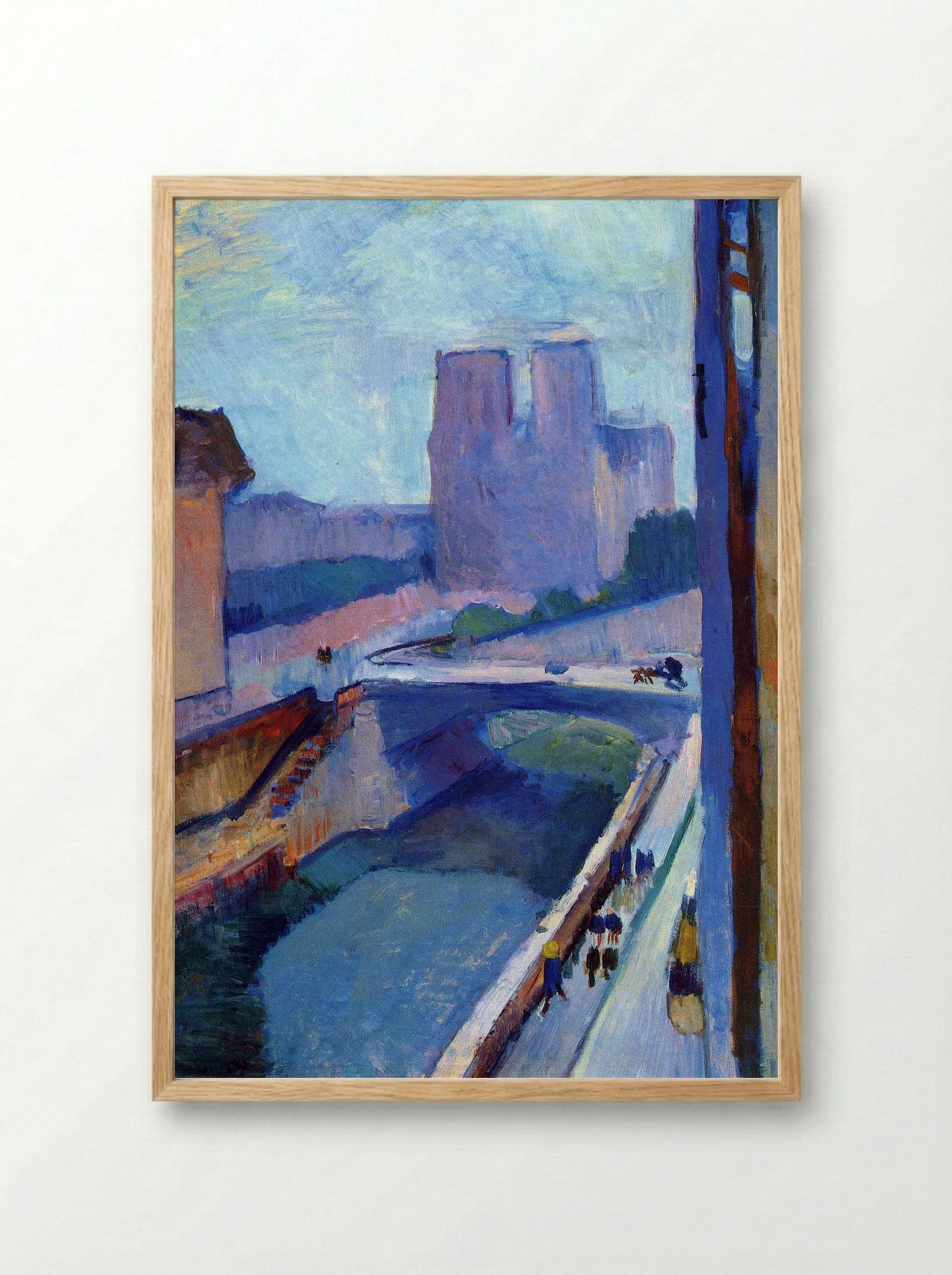 A Glimpse of Notre-Dame in the Late Afternoon - Henri Matisse - Framed Print Wood