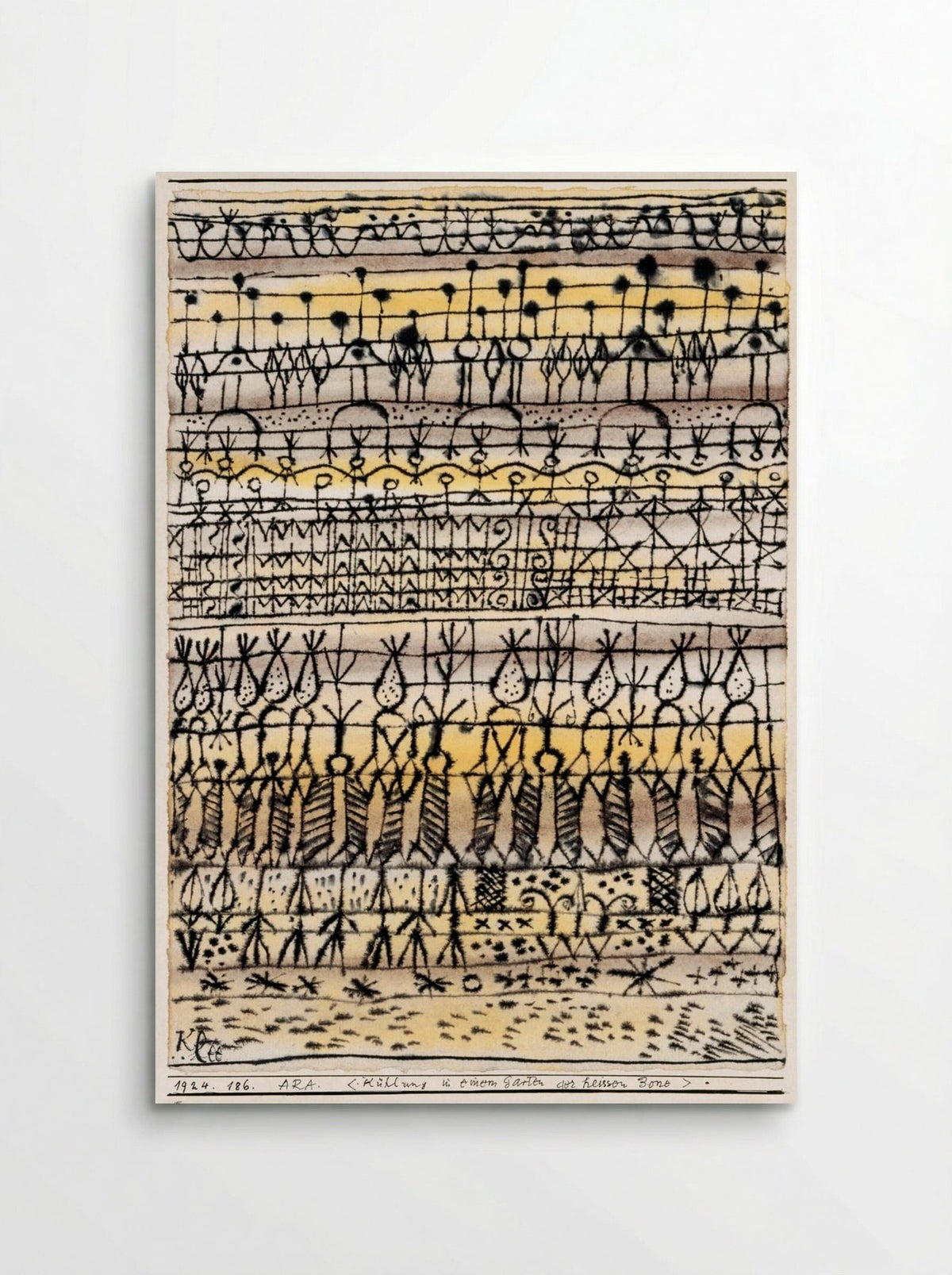 Cooling in a Hot Zone Garden - Paul Klee - Poster