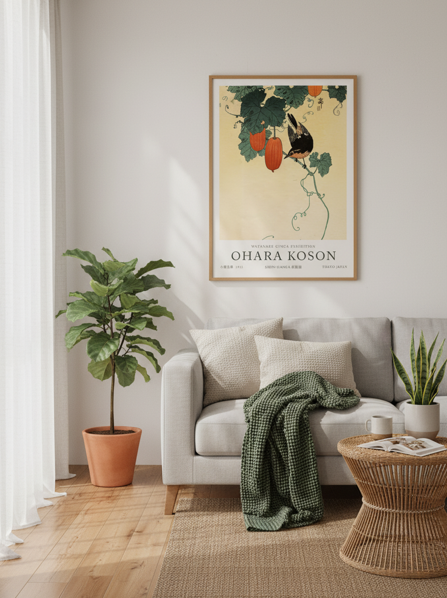 A Flycatcher On Cucumber Bush - Ohara Koson - Lifestyle