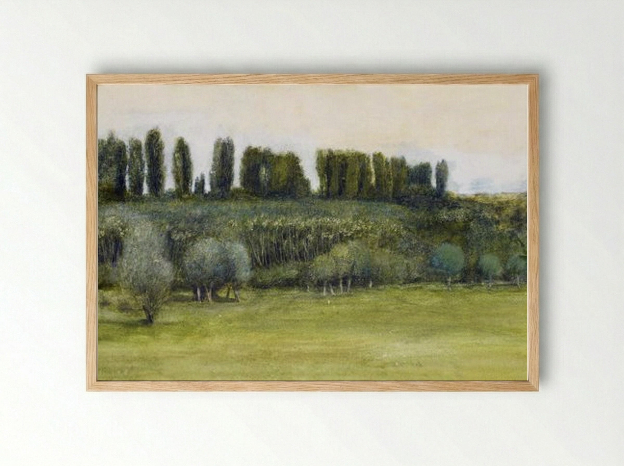 Landscape Study - Edward Burne-Jones - Framed Print Wood