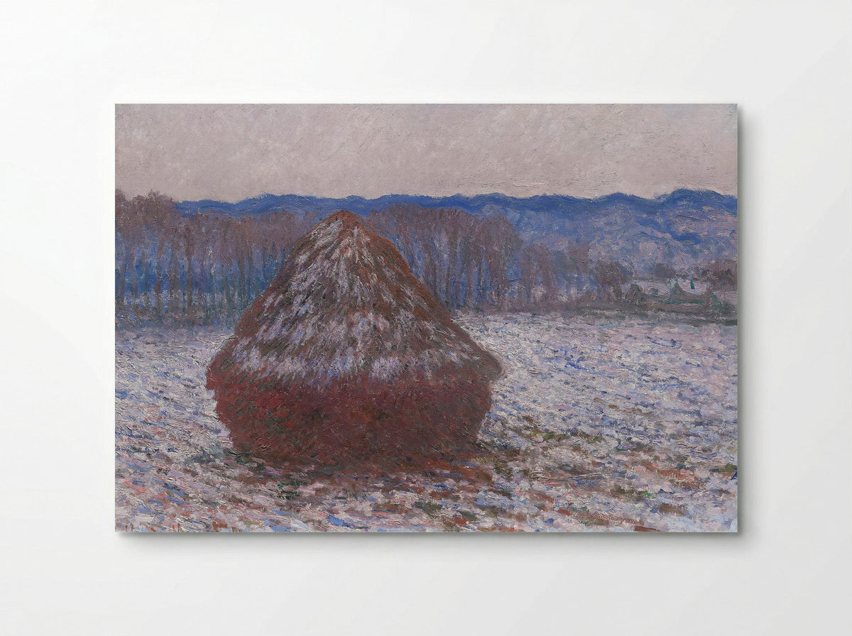 Stack of Wheat (Snow Effect, Morning) - Claude Monet - Poster